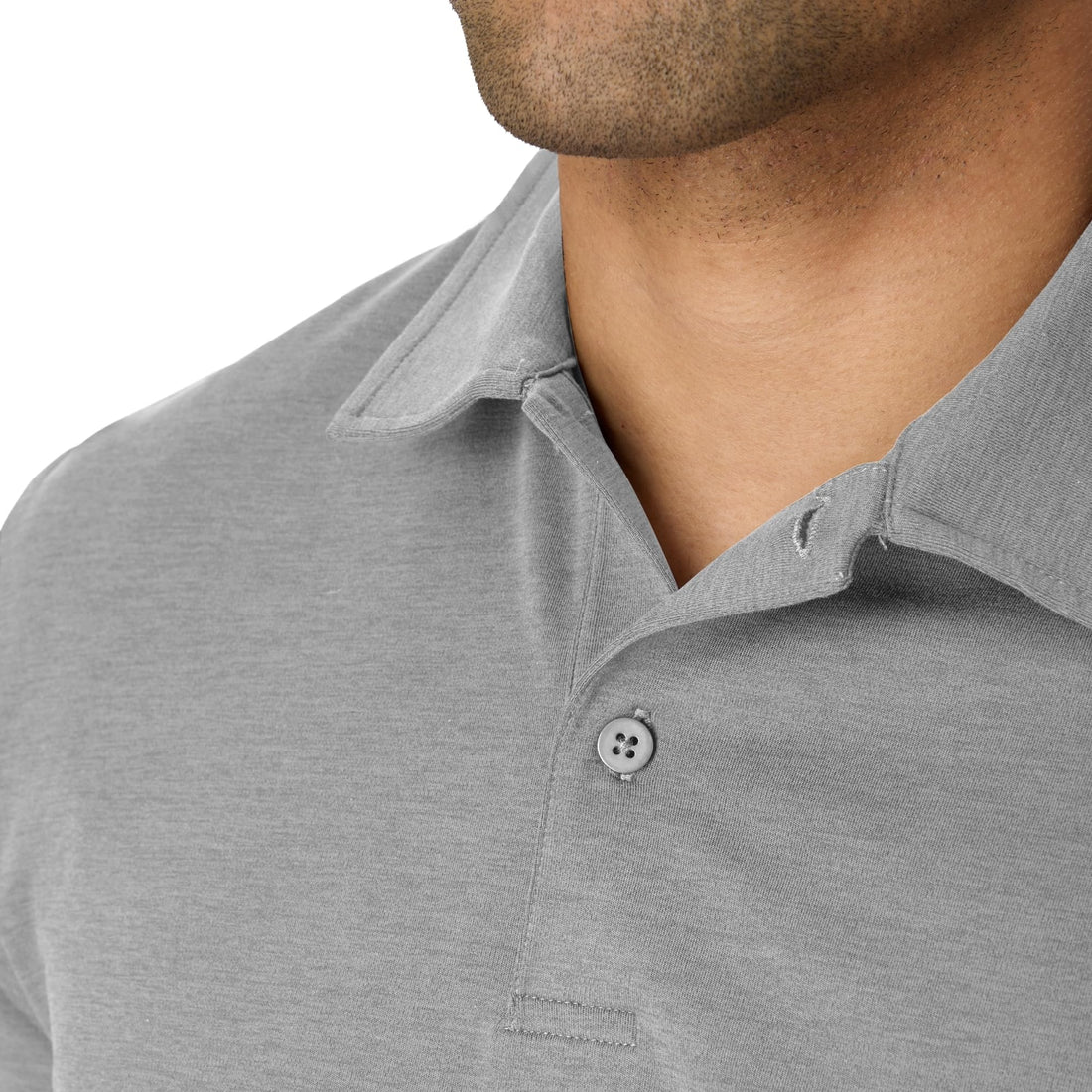 Hanes Men's Moves Performance Polo, Short Sleeve Polo Shirt for Men, Moisture-Wicking