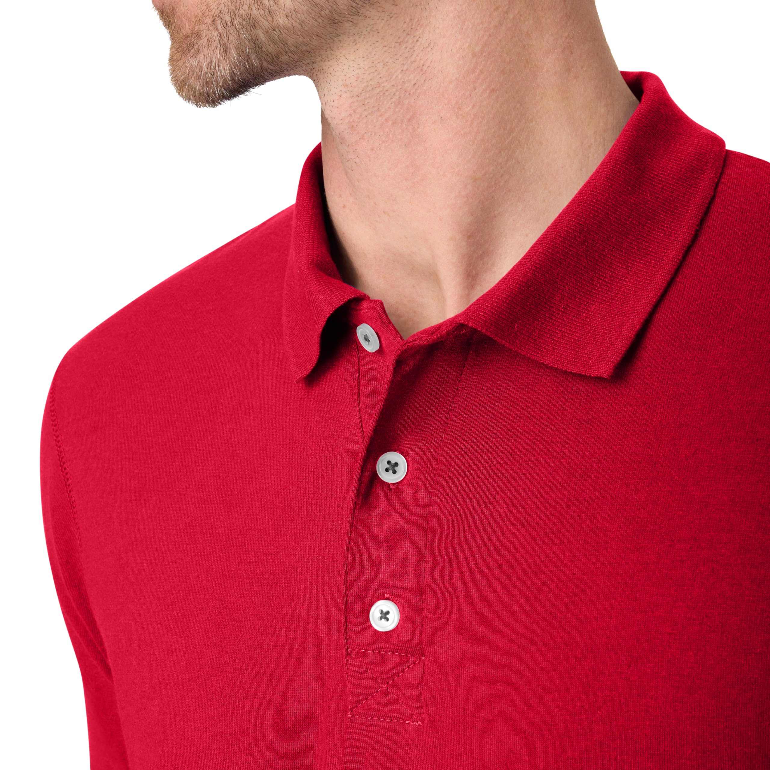 Hanes mens X-temp Performance Polo, Cotton Blend Sport Shirt for Men With Odor Control