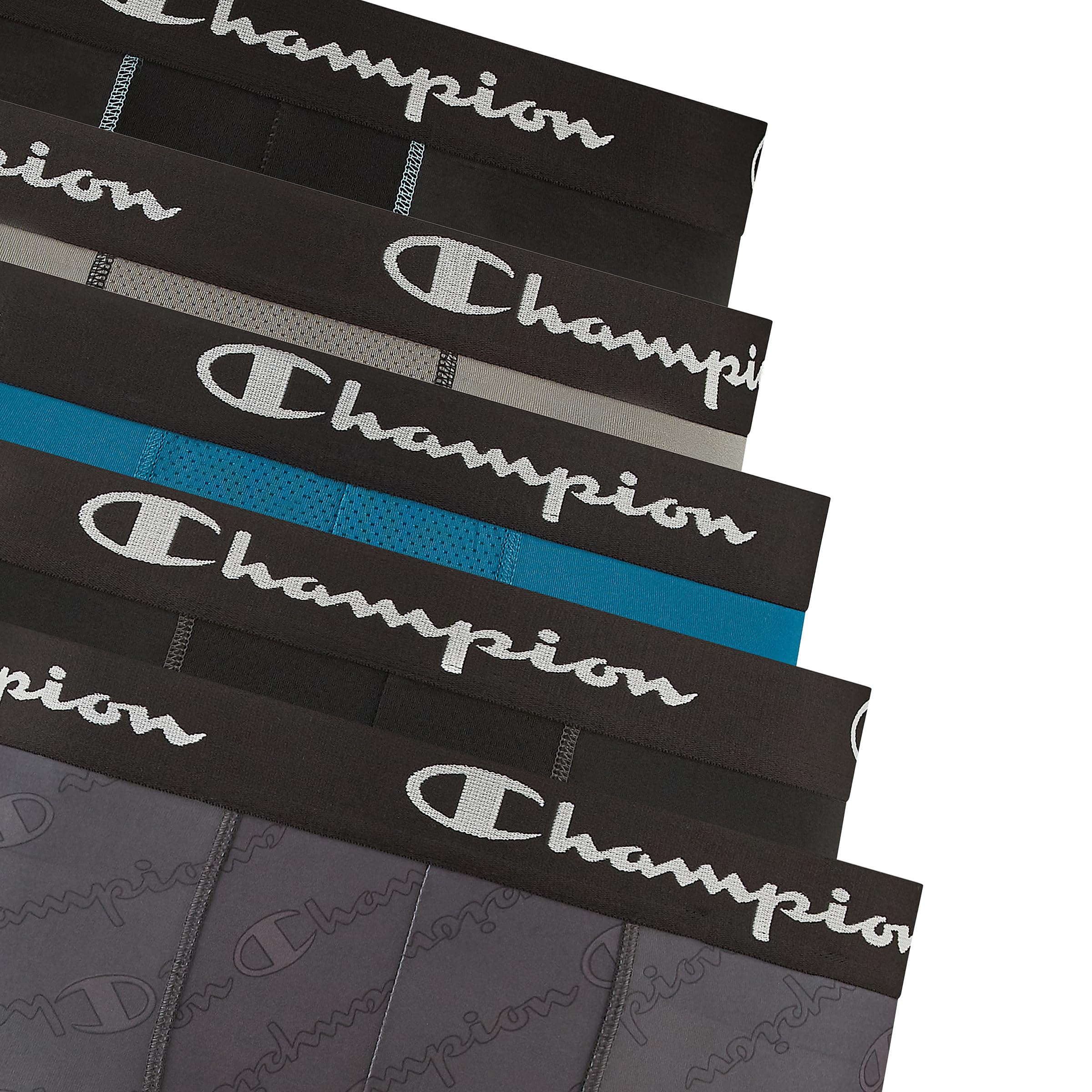 Champion Men's Performance Boxer Brief-5 Pack- With Moisture-wicking, Odor Control, Mesh Pouch & No Ride-up Fit (S–xl)