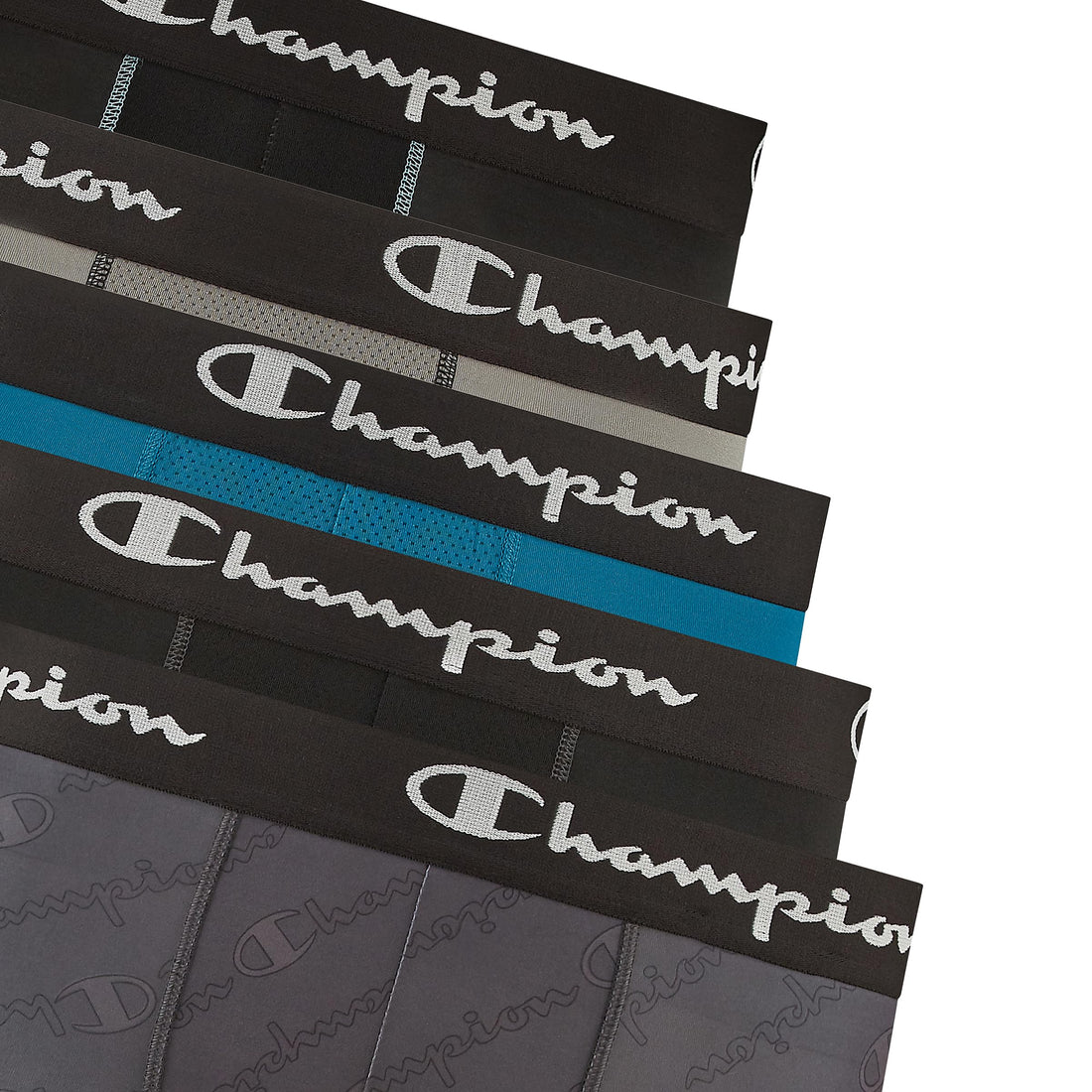 Champion Men's Performance Boxer Brief-5 Pack- With Moisture-wicking, Odor Control, Mesh Pouch & No Ride-up Fit (S–xl)