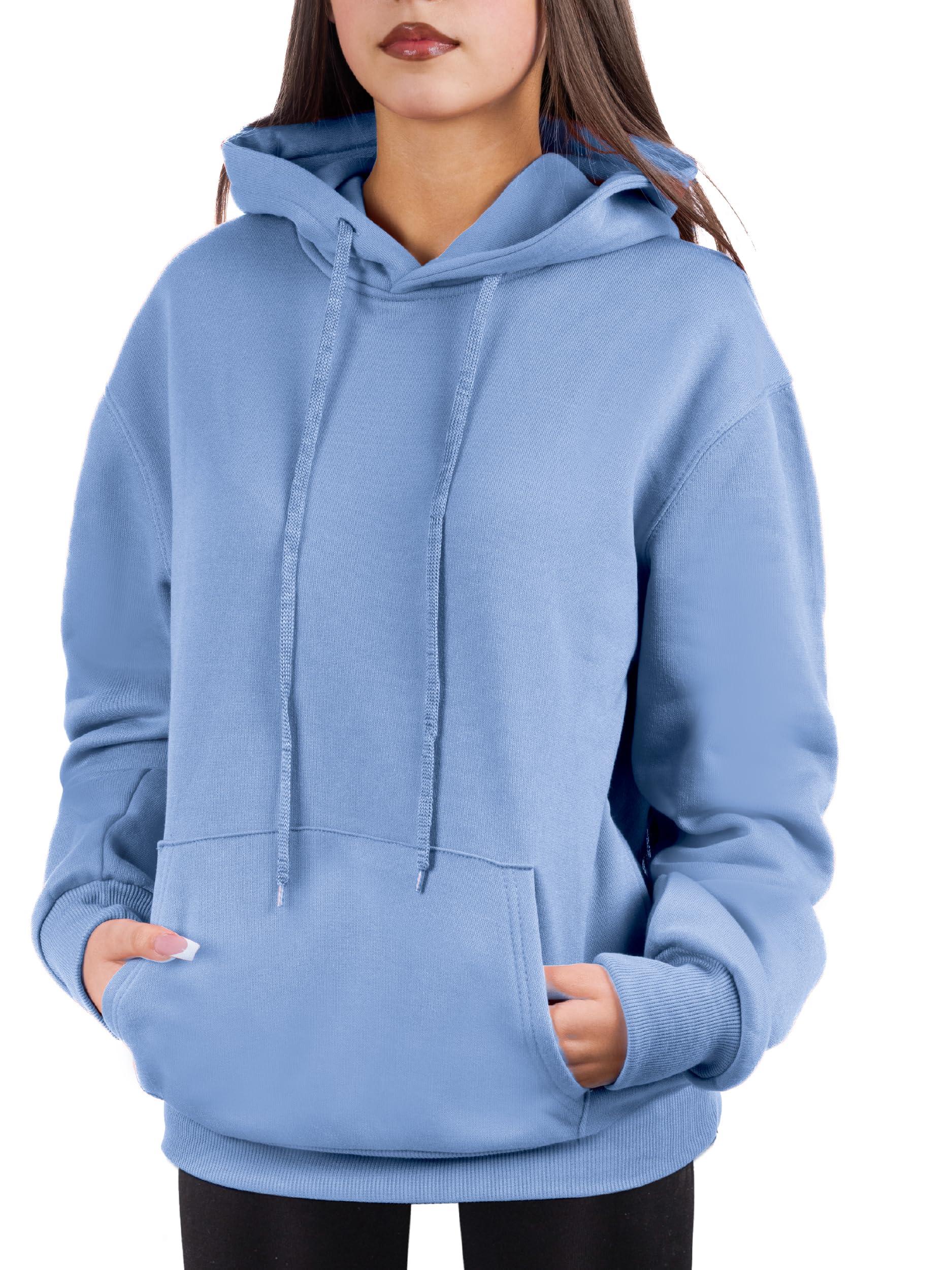Oversized Pullover Hoodie for Women Soft Fleece Cotton Blend, Cozy Everyday Sweatshirt
