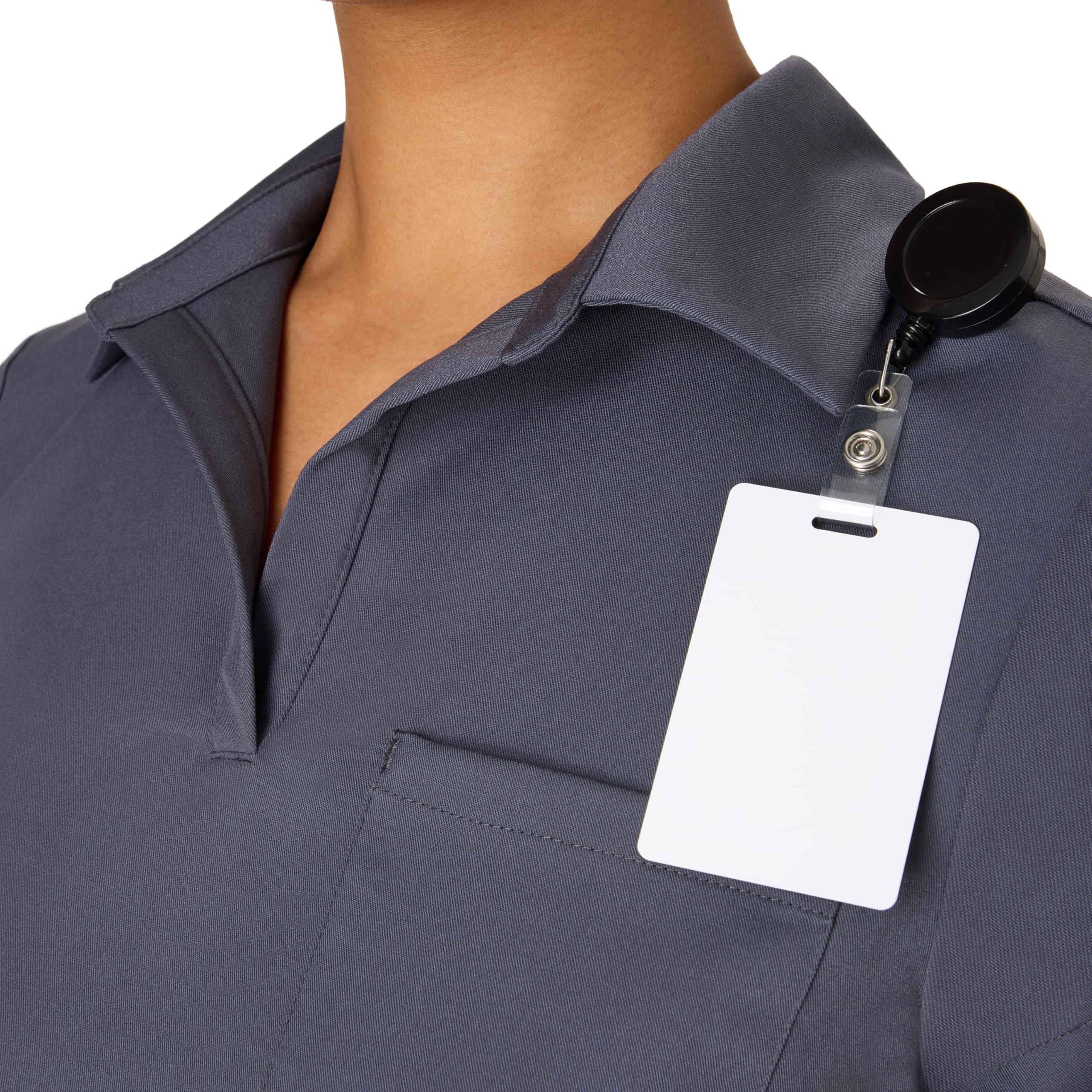 Hanes Women's Scrubs Top, Premium Polo V-Neck Moisture-Wicking Odor Control Women's Shirt