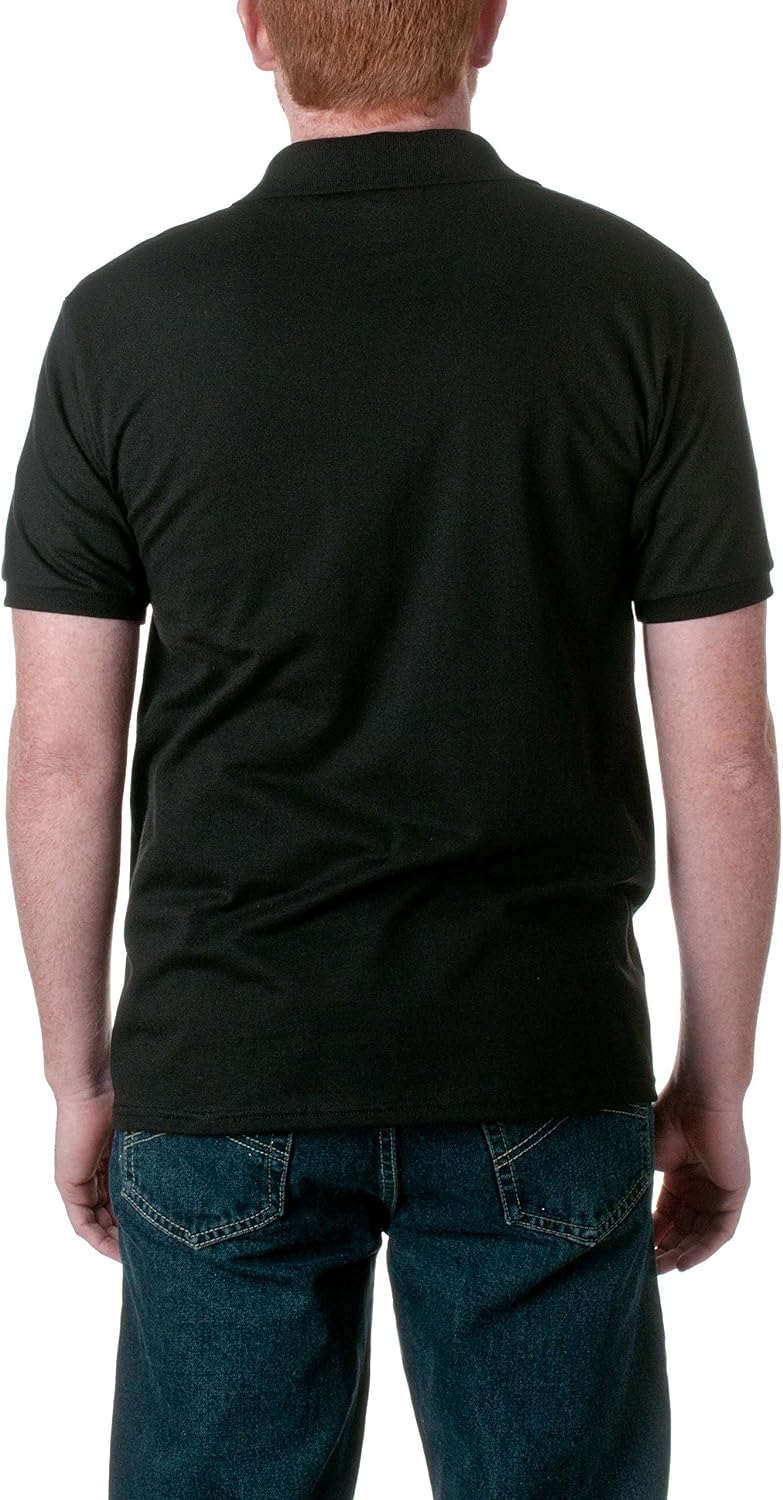 Hanes EcoSmart Men's Polo Shirt, Cotton Jersey