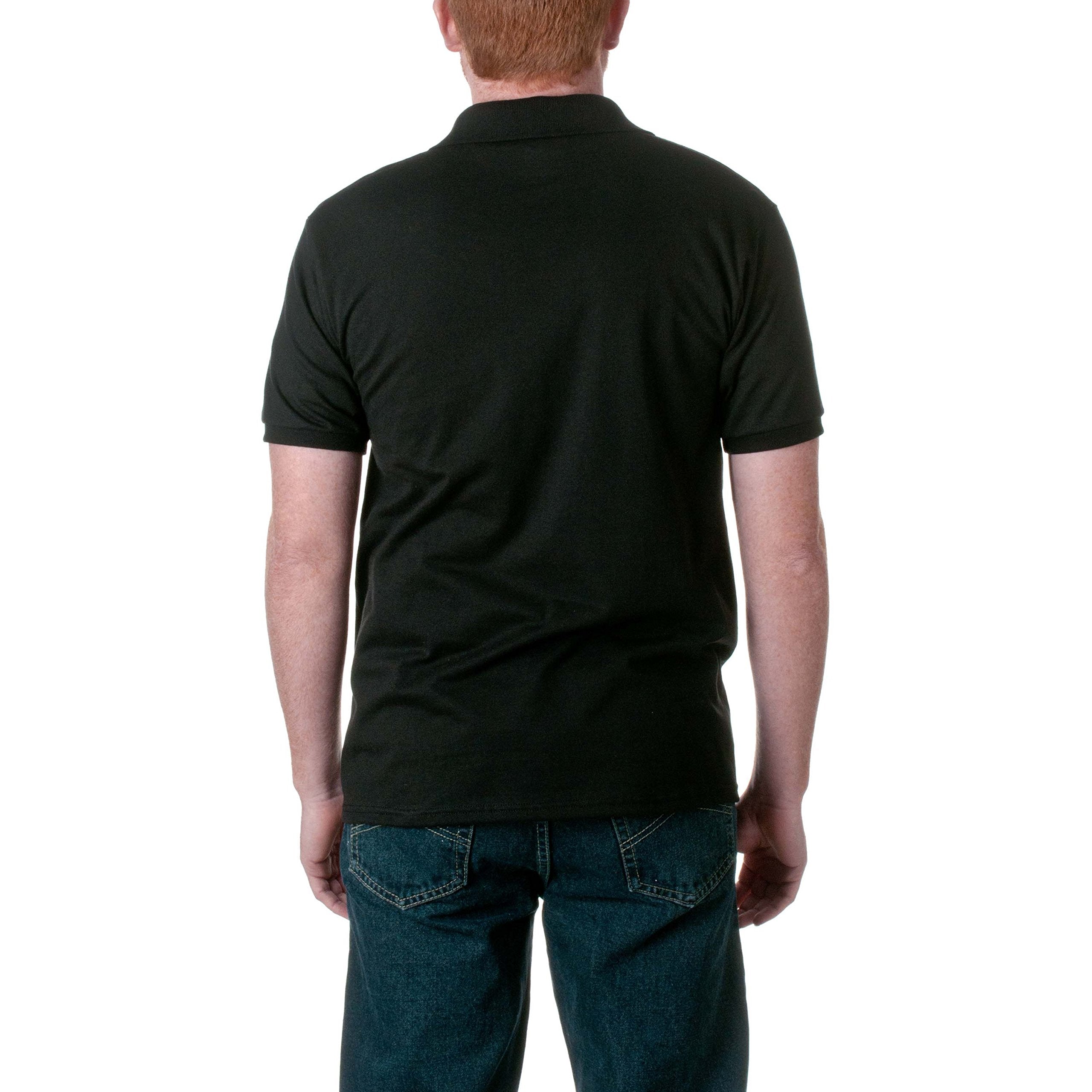 Hanes EcoSmart Men's Polo Shirt, Cotton Jersey