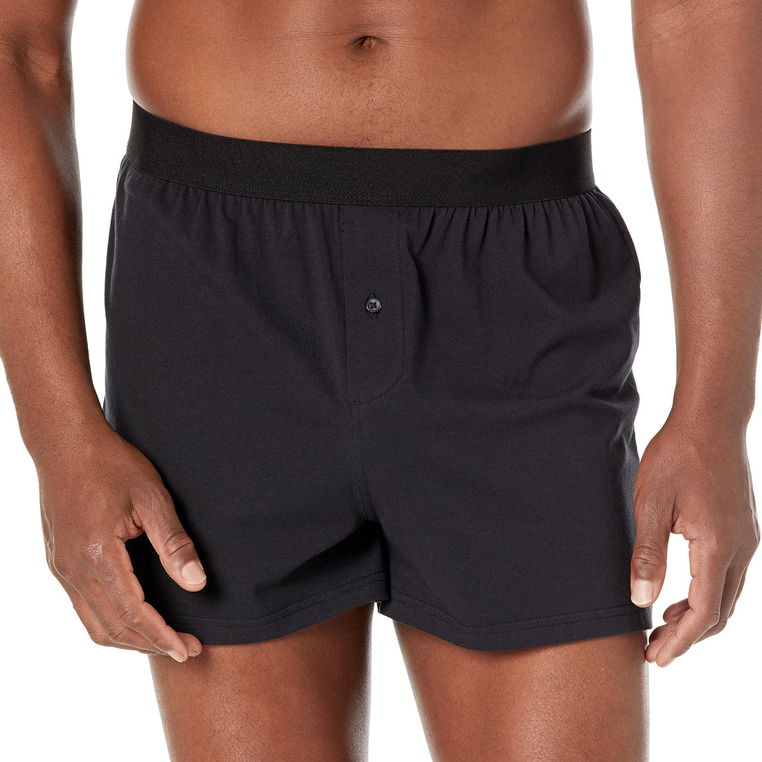 Amazon Essentials Men's Breathable Cotton Jersey Boxer Shorts, Soft Relaxed Fit for All-Day Comfort, Pack of 5