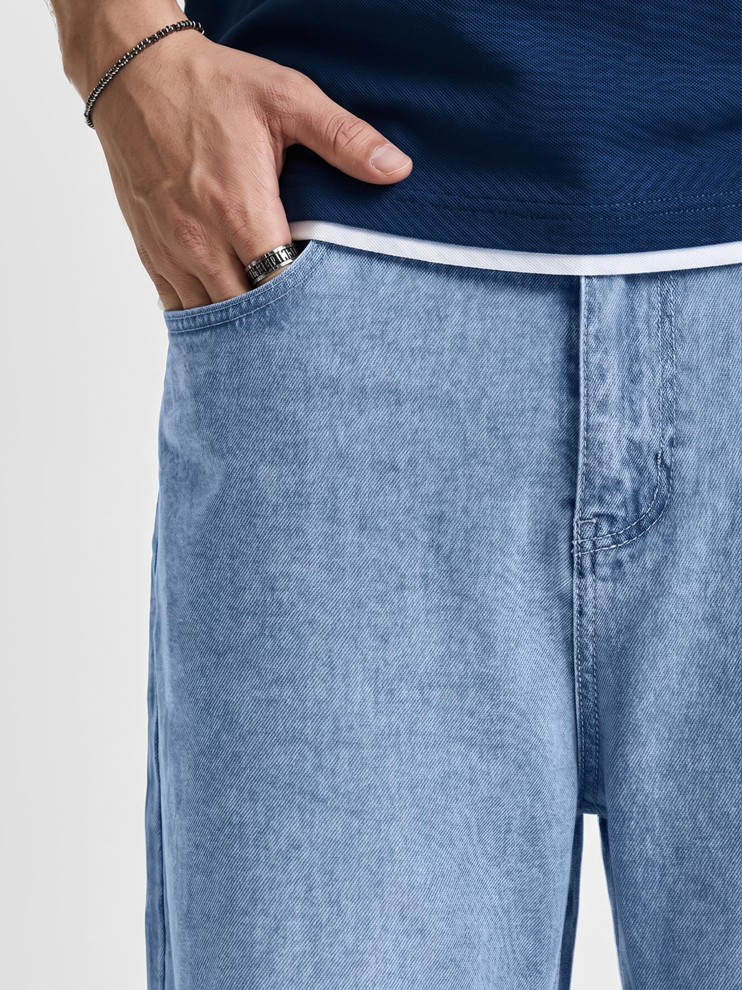 JMIERR Mens Baggy Jeans Wide Leg Y2K Loose Fit Denim Pants | Vintage Relaxed Loose Fit, Stretch, Straight Leg, Skater Streetwear, 5 Pockets, Casual Carpenter Jean, Hip Hop