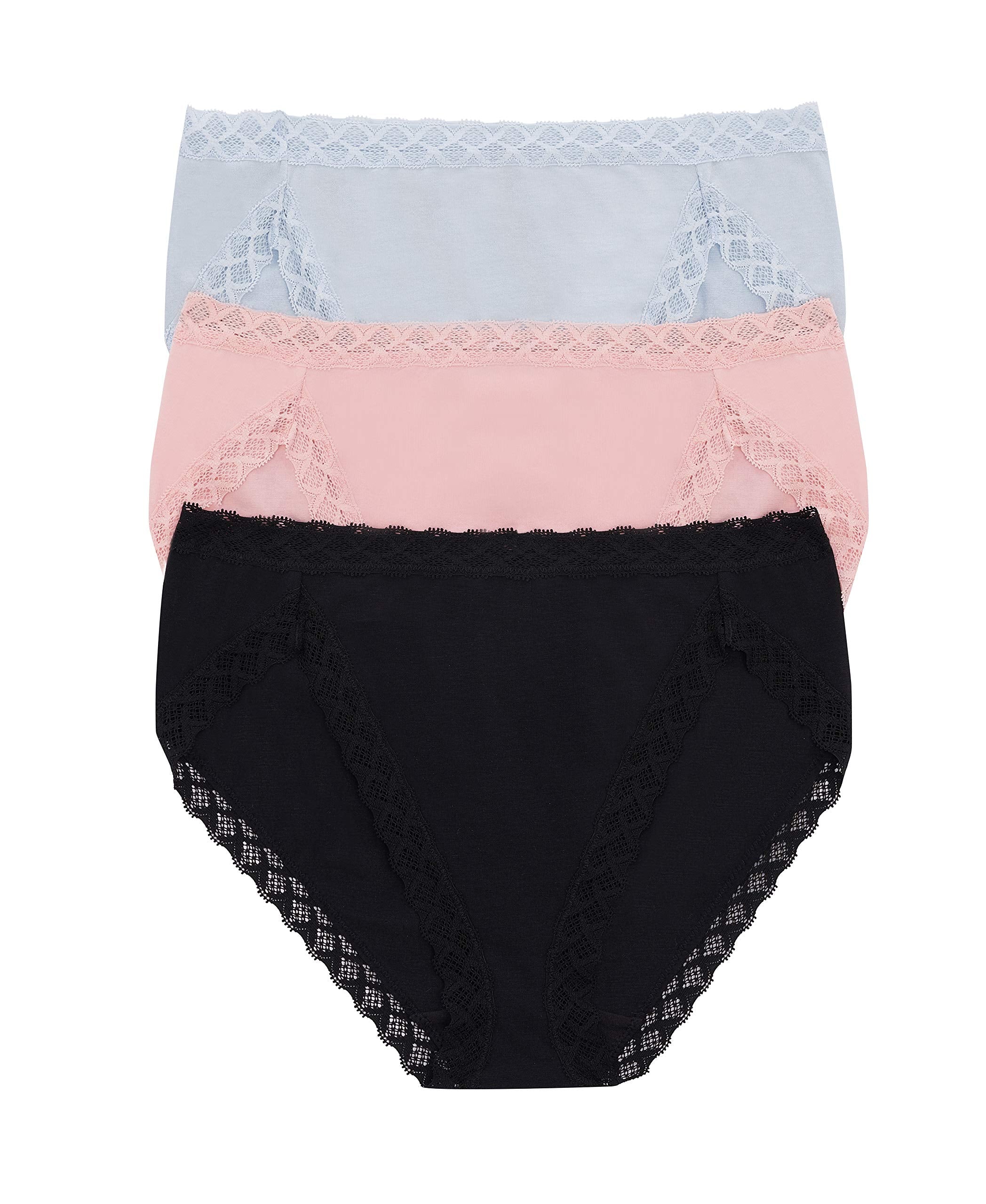 Natori Women's Pima Bliss French Cut Briefs 3 Pack