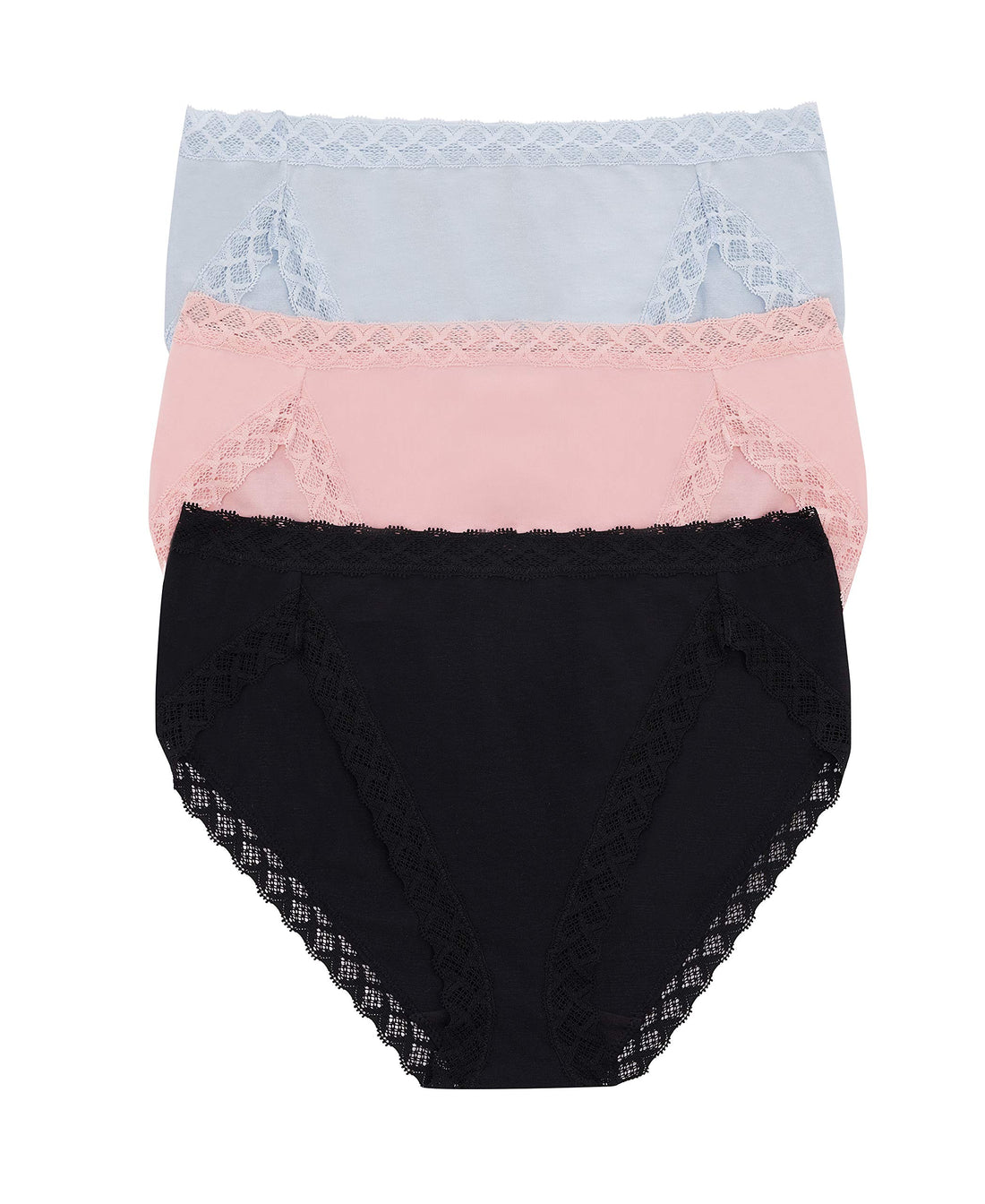 Natori Women's Pima Bliss French Cut Briefs 3 Pack