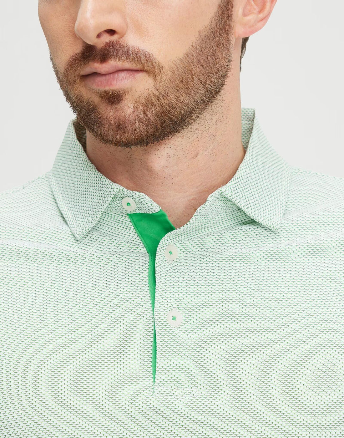 M MAELREG Mens Golf Shirts Short Sleeve Performance Moisture Wicking Dry Fit Collared Jacquard Polo Shirts for Men