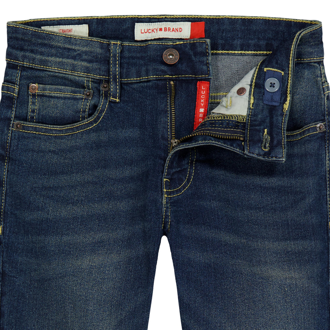 Lucky Brand Boys' Classic Fit Straight Leg Denim Jeans