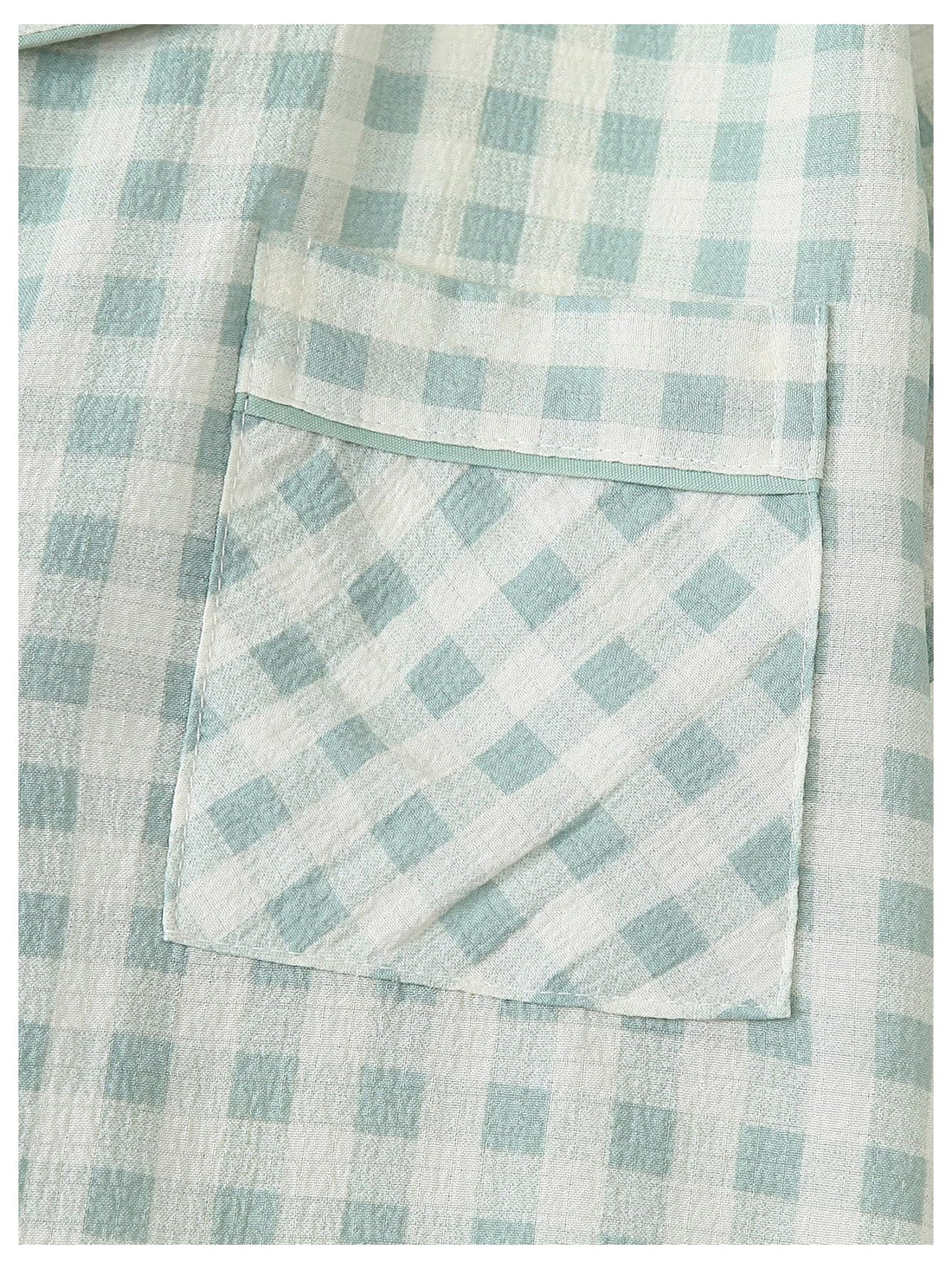 Verdusa Pajamas Sets 2 Piece Gingham Cute Button Down Shirts with Shorts