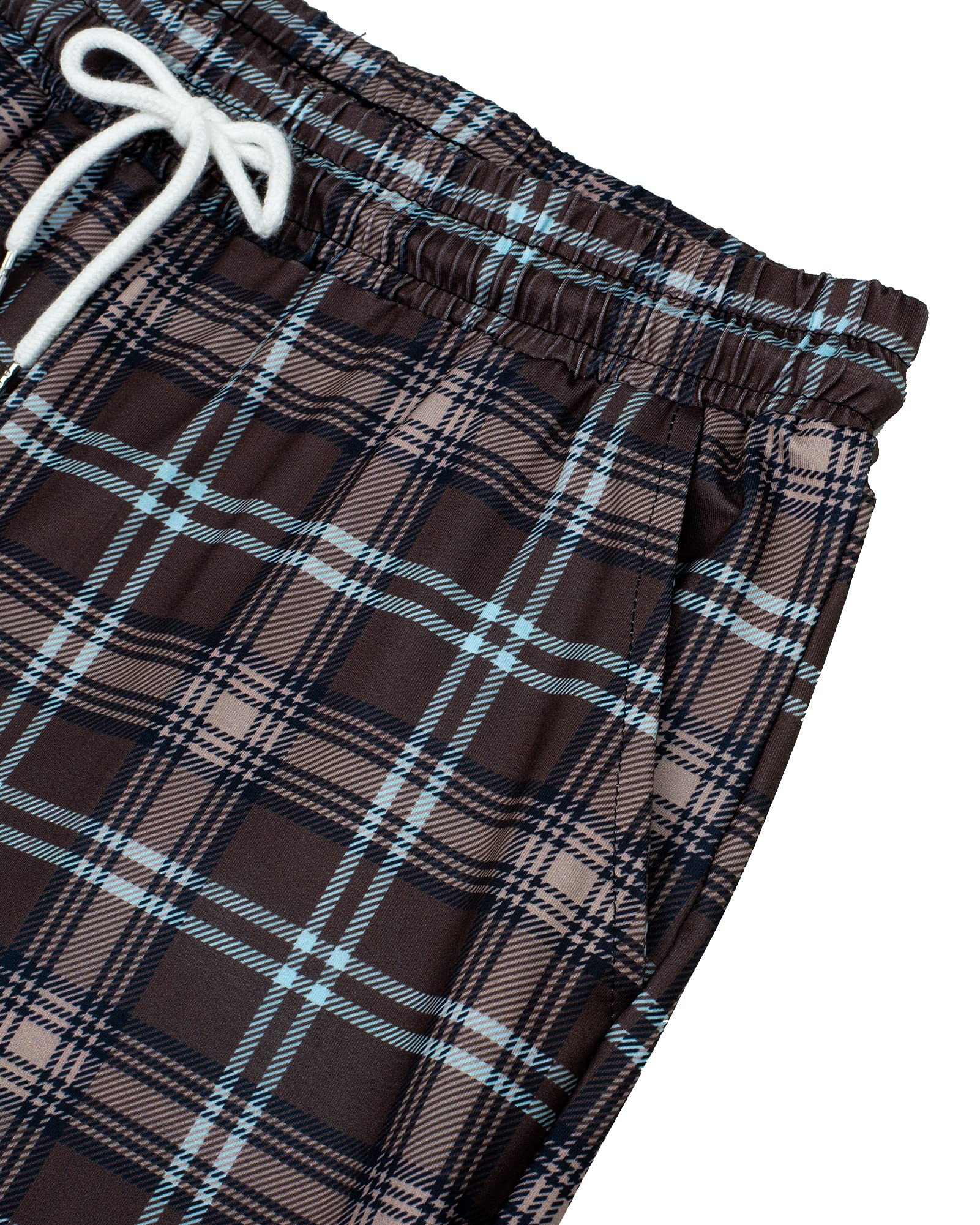 Womens Pajama Pants Plaid Stretch Comfy Lounge Pants Sleep Bottoms Y2K PJ