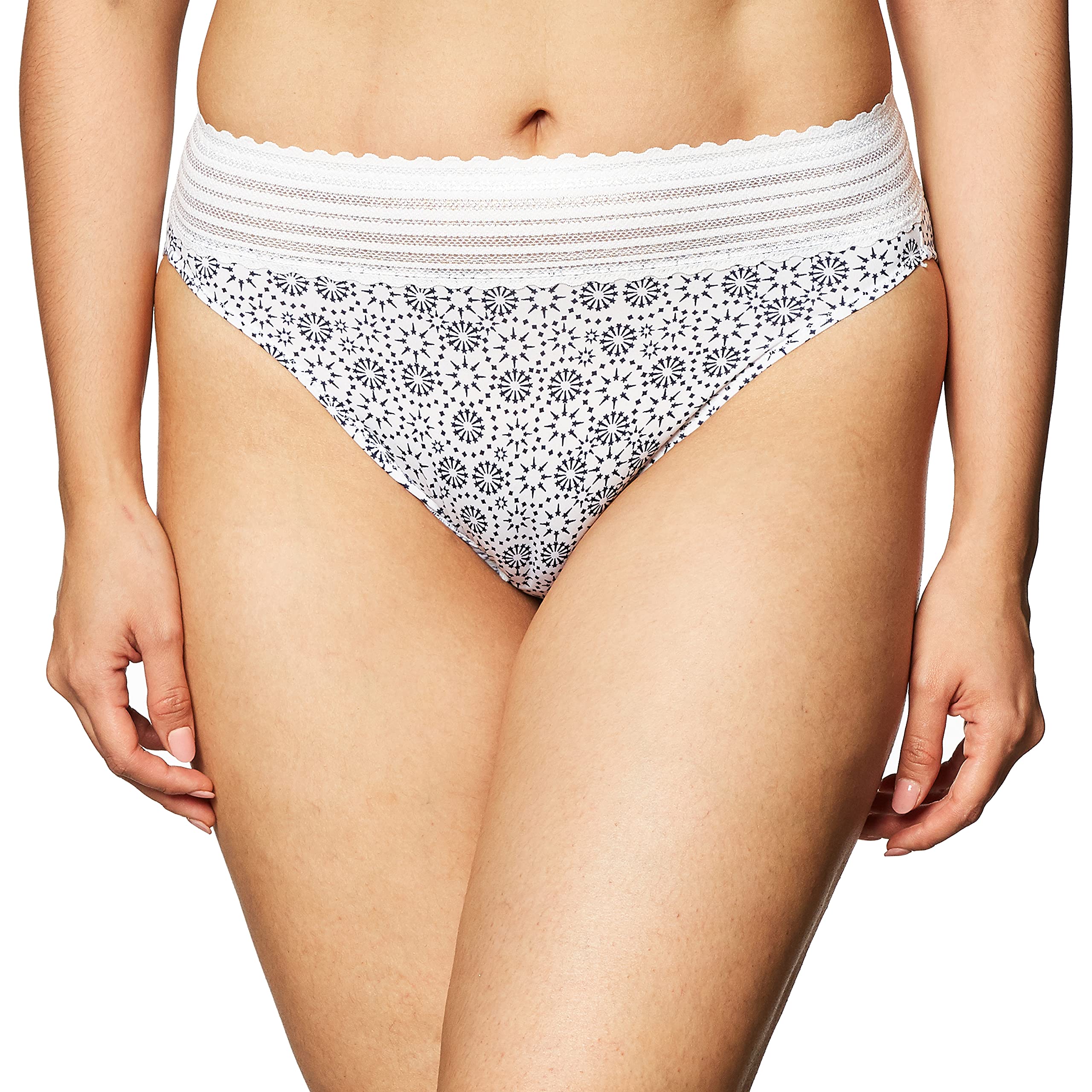 Warner's Women's No Pinching, No Problems Dig-Free Comfort Waist with Lace Microfiber Hi-Cut 5109J