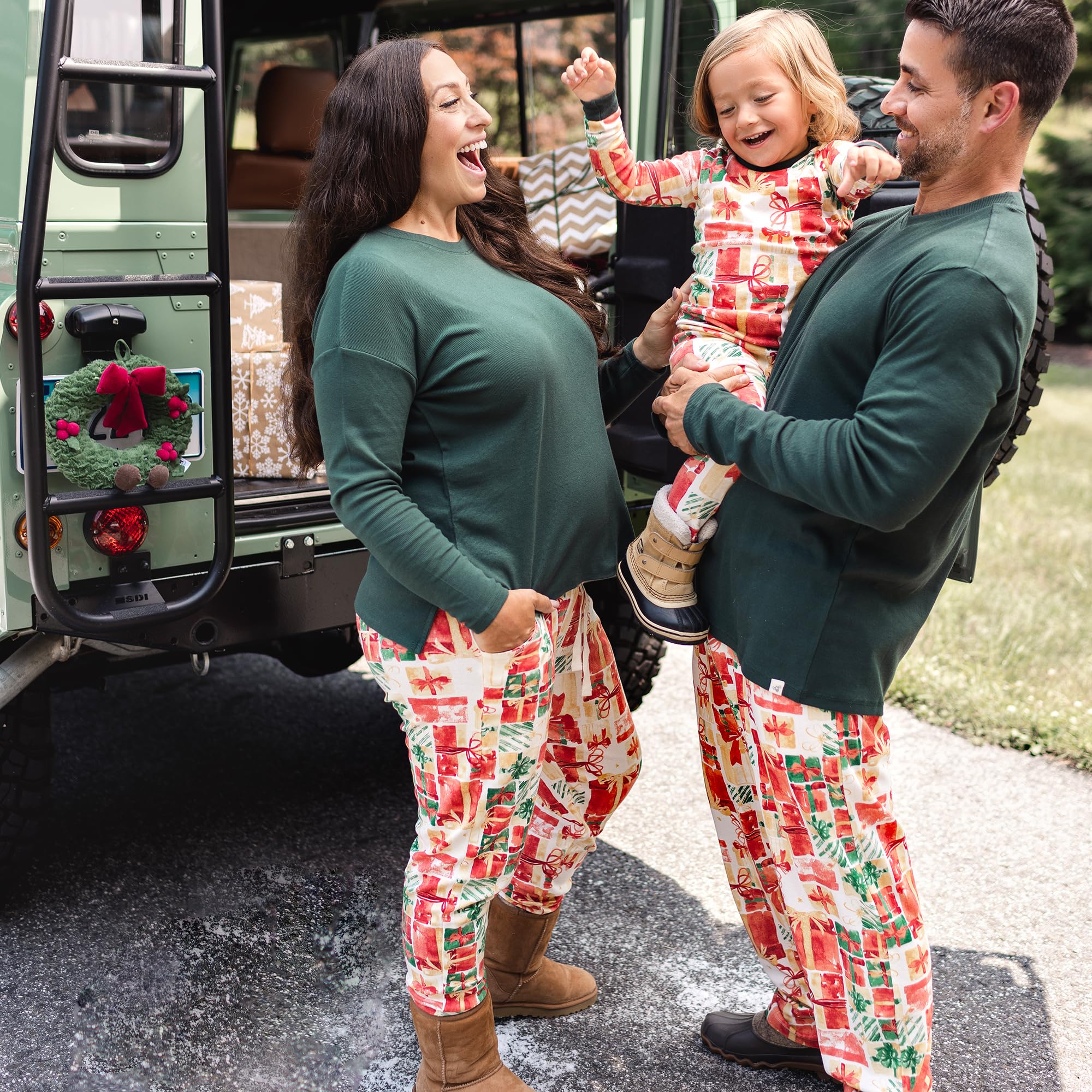 Burt's Bees Baby Matching Family Jammies, Organic Cotton, Holiday Pajamas