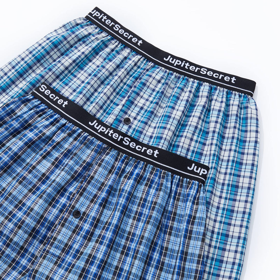 JupiterSecret Men's Underwear Woven Boxers for Men Pack Cotton Boxer Shorts Elastic Waistband