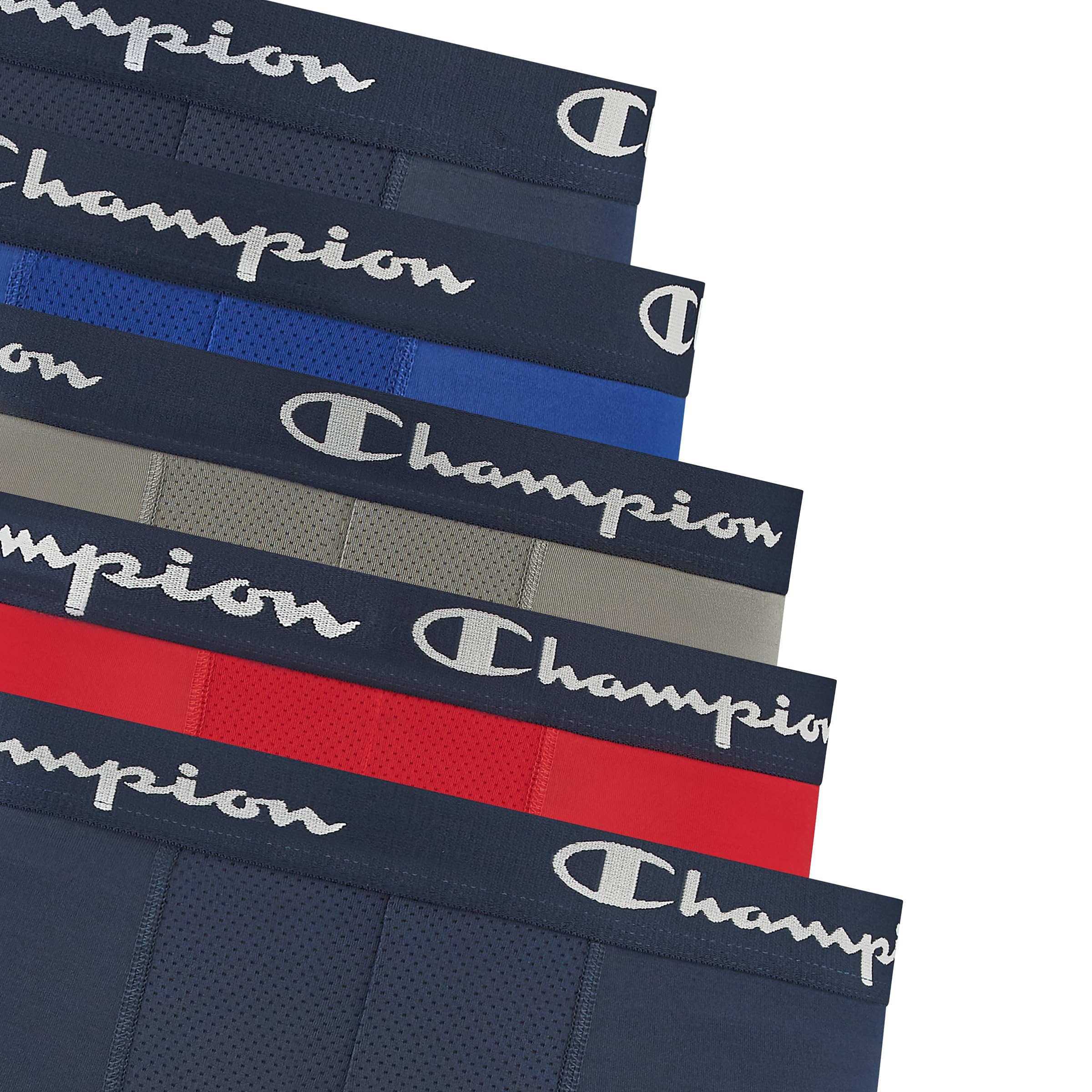 Champion Men's Performance Boxer Brief-5 Pack- With Moisture-wicking, Odor Control, Mesh Pouch & No Ride-up Fit (S–xl)