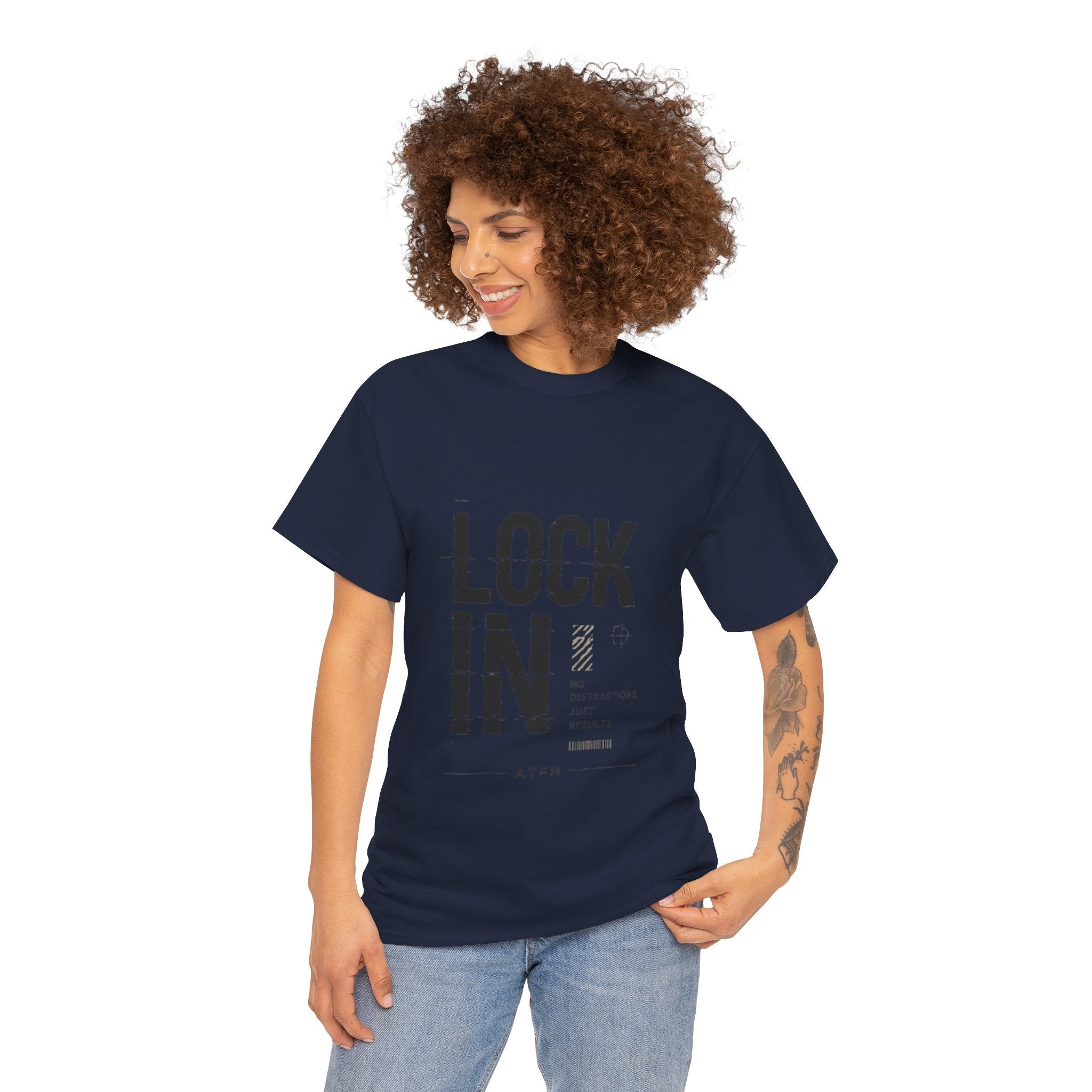 Lock In Tee — Minimalist Motivational Graphic T-Shirt Printify