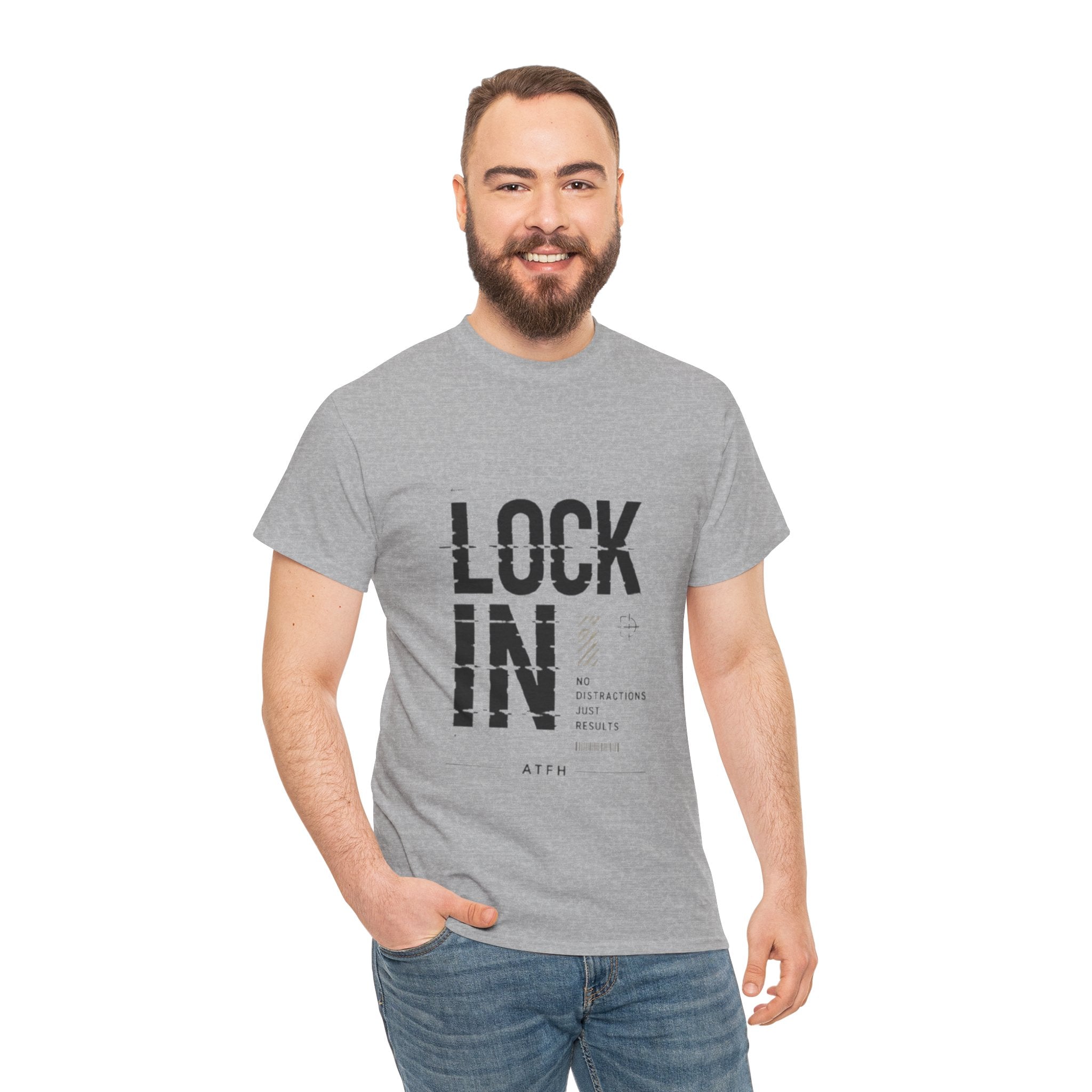 Lock In Tee — Minimalist Motivational Graphic T-Shirt Printify