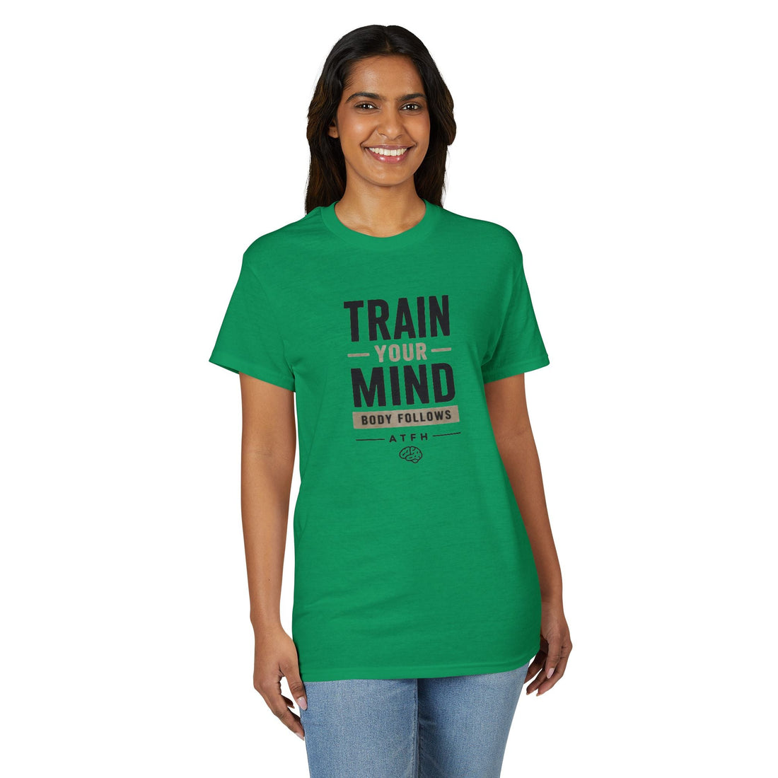 Train Your Mind T-Shirt — Motivational Fitness Tee Printify