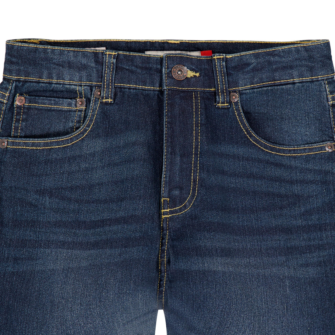 Lucky Brand Boys' Loose Fit Stretch Denim Jeans, 5-Pocket Style, Zipper Fly & Button Closure