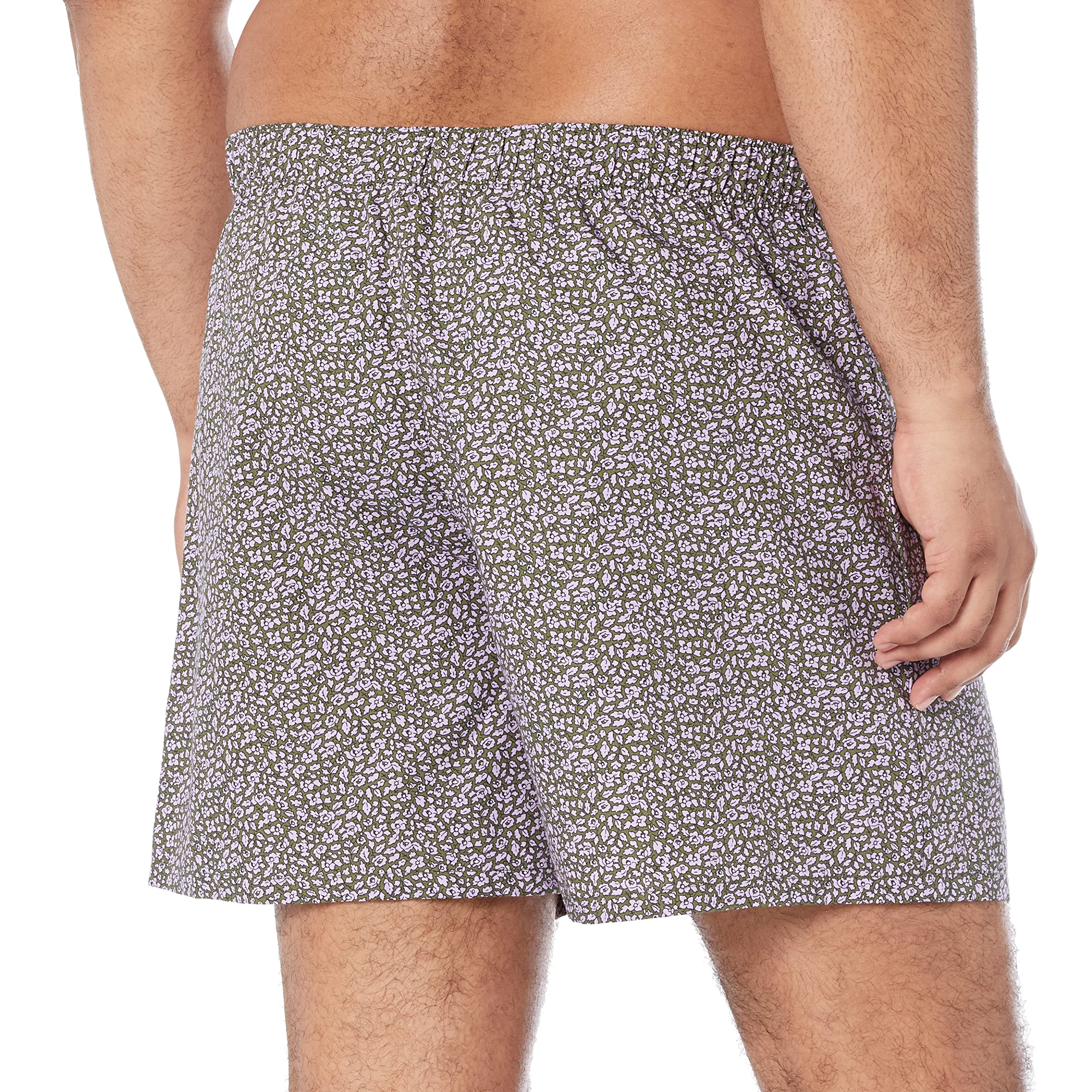Amazon Essentials Men's Woven Cotton Boxer Short Underwear (Available in Big & Tall)