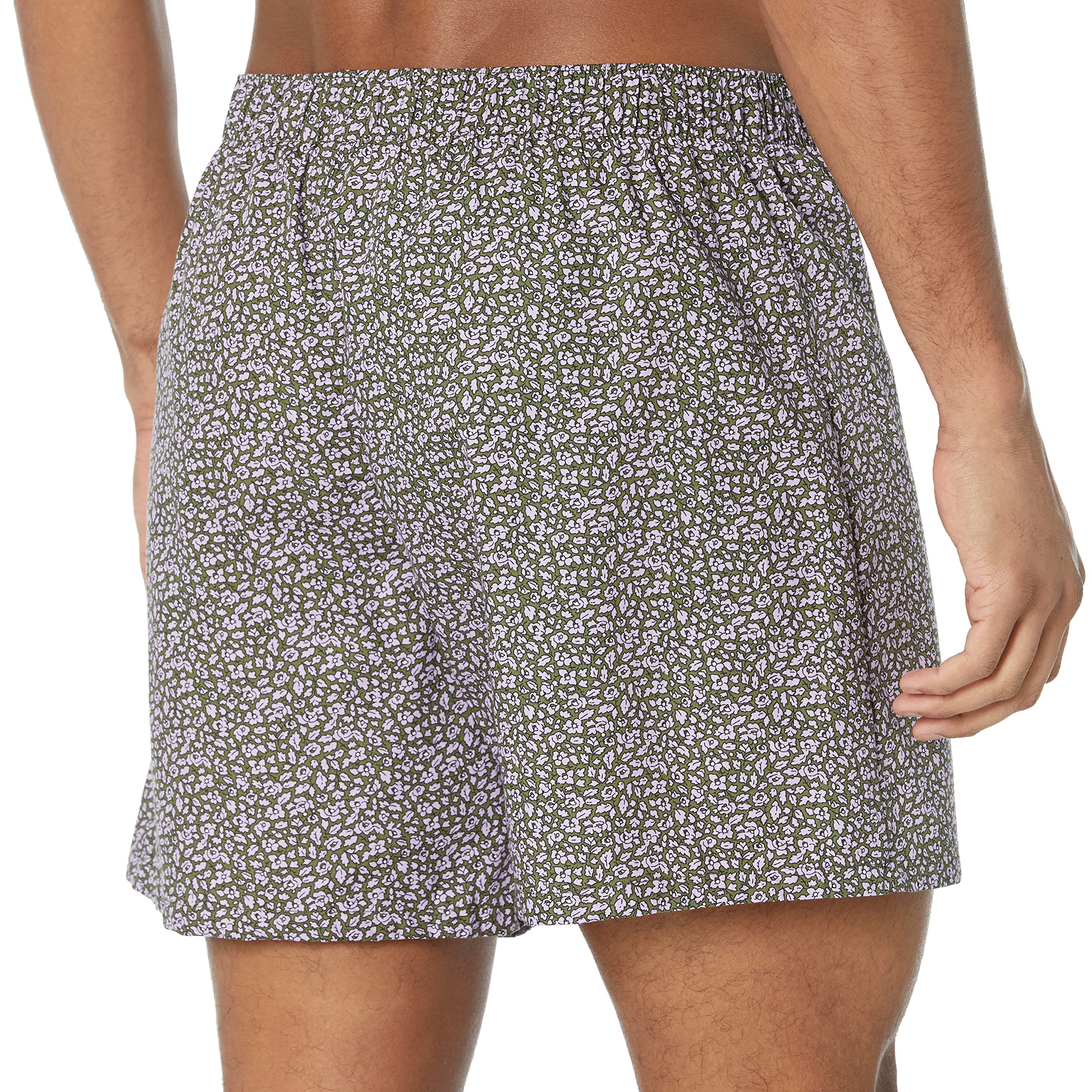 Amazon Essentials Men's Woven Cotton Boxer Short Underwear (Available in Big & Tall)