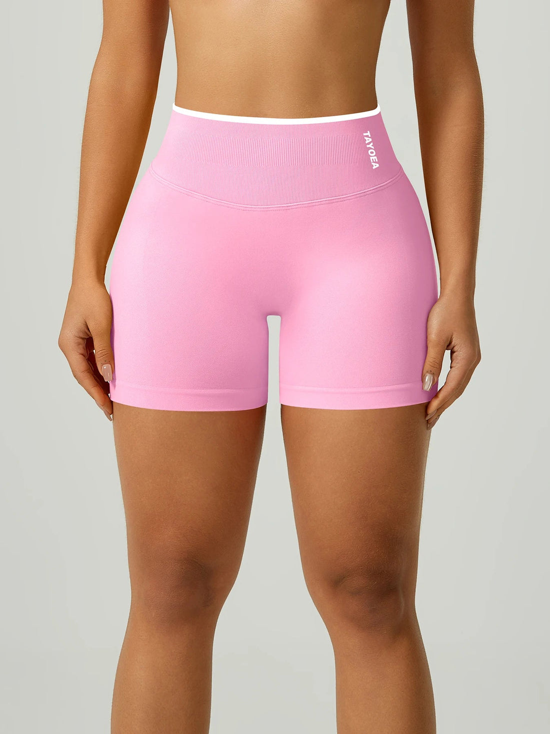 TAYOEA Best seller women’s yoga shorts, high rise wide waistband, seamless compression, squat proof, tummy control, glute lift, anti chafing, breathable quick dry moisture wicking, for HIIT running gym Pilates Tahsi Fashion House
