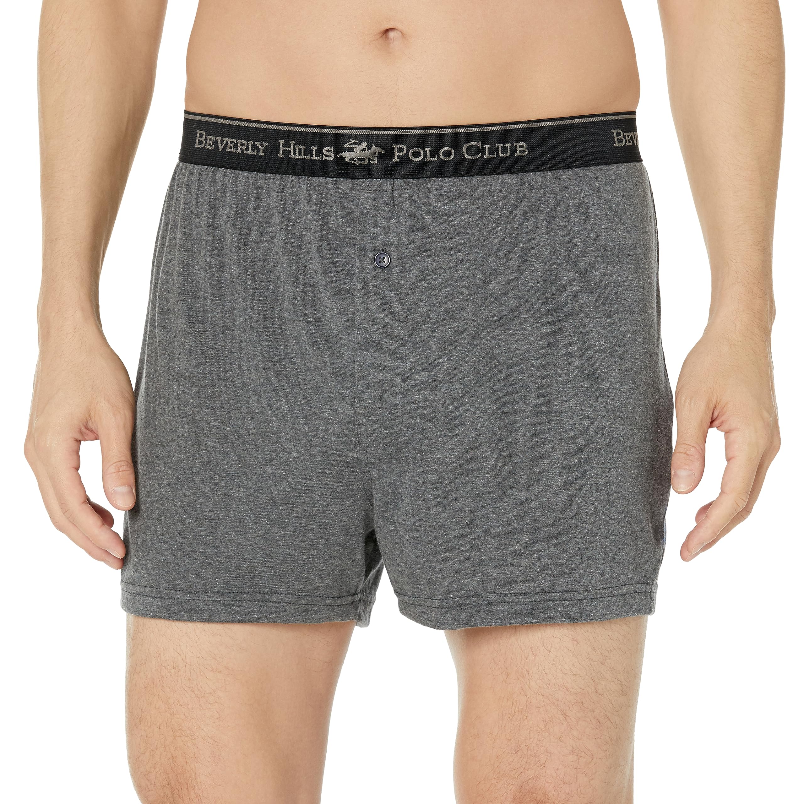 Beverly Hills Polo Club Men's 4 Pack Knit Boxer Short