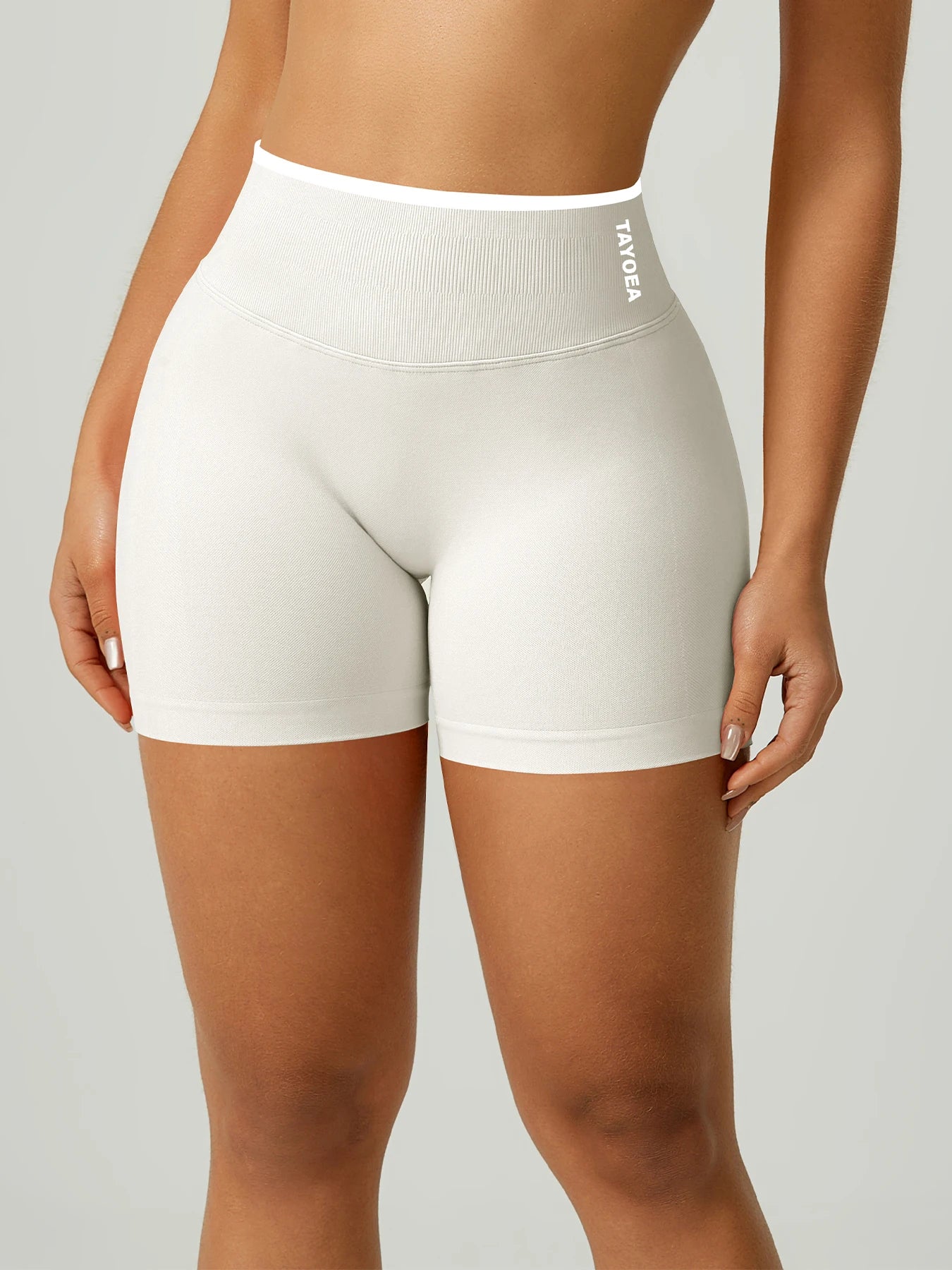 TAYOEA Best seller women’s yoga shorts, high rise wide waistband, seamless compression, squat proof, tummy control, glute lift, anti chafing, breathable quick dry moisture wicking, for HIIT running gym Pilates Tahsi Fashion House
