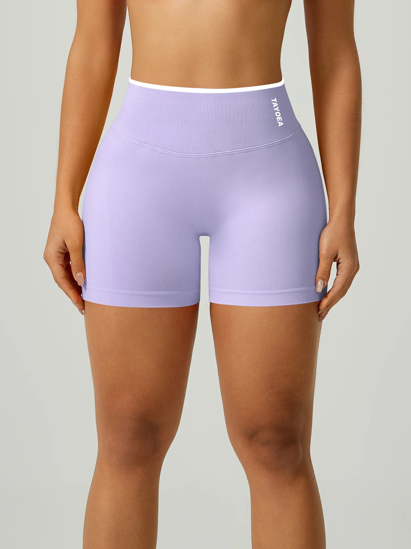TAYOEA Best seller women’s yoga shorts, high rise wide waistband, seamless compression, squat proof, tummy control, glute lift, anti chafing, breathable quick dry moisture wicking, for HIIT running gym Pilates Tahsi Fashion House
