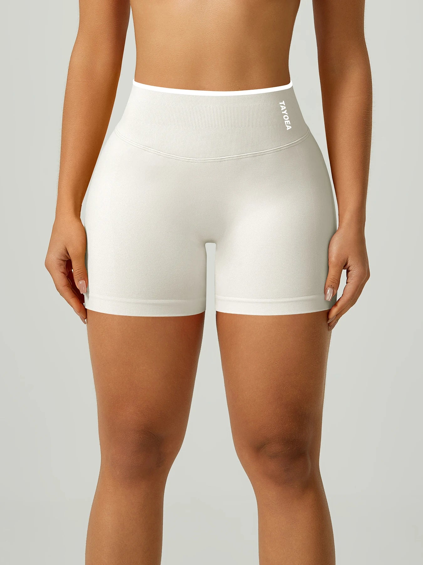 TAYOEA Best seller women’s yoga shorts, high rise wide waistband, seamless compression, squat proof, tummy control, glute lift, anti chafing, breathable quick dry moisture wicking, for HIIT running gym Pilates Tahsi Fashion House
