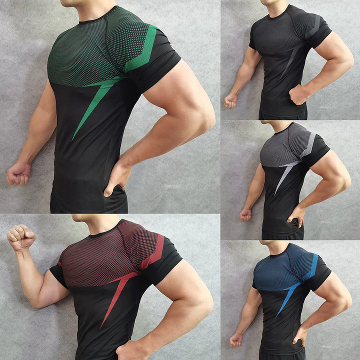 2026 Trendy Brand Super Hero Tight T-shirts Summer New Men Featuring Casual Comfortable And Breathable Sports And Fitness Wear