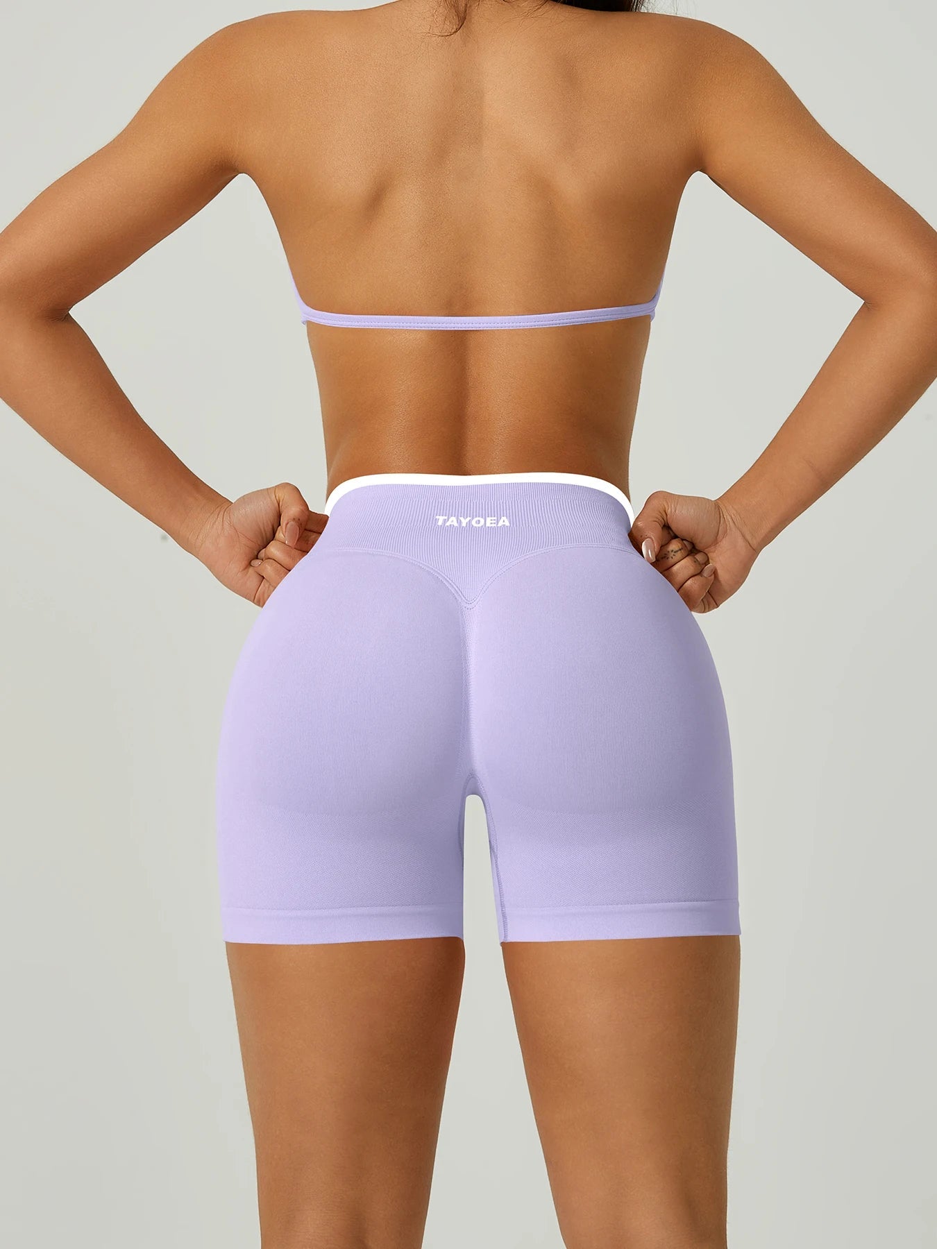 TAYOEA Best seller women’s yoga shorts, high rise wide waistband, seamless compression, squat proof, tummy control, glute lift, anti chafing, breathable quick dry moisture wicking, for HIIT running gym Pilates Tahsi Fashion House