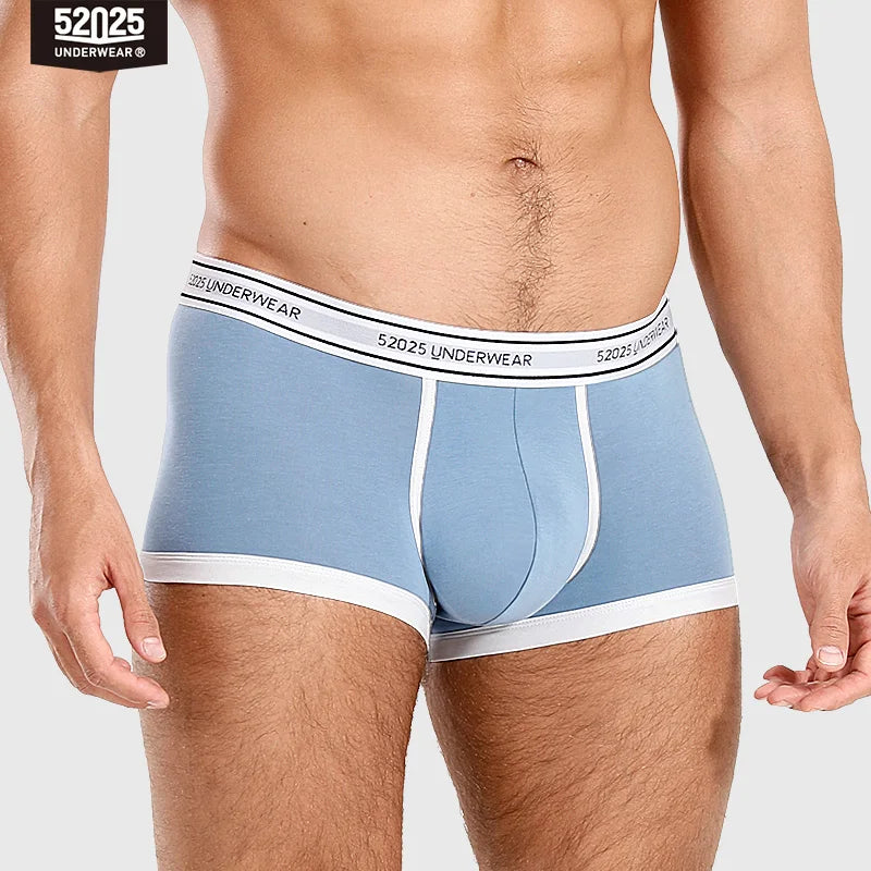 52025 Men's Cotton Modal Boxers (3-Pack) – Silky-Soft Fabric, Anatomical Contoured Pouch and Comfortable Everyday Fit