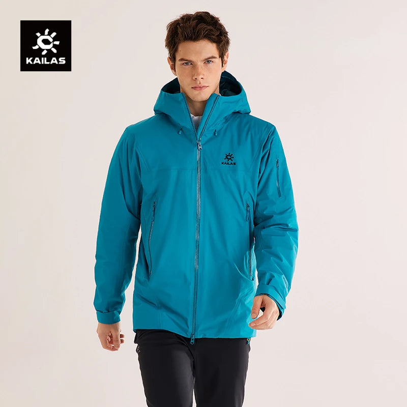 KAILAS Bogda Plus Hardshell  Thermal Hooded jacket Outdoor Waterproof And Windstopper Hiking Jacket KG2441118