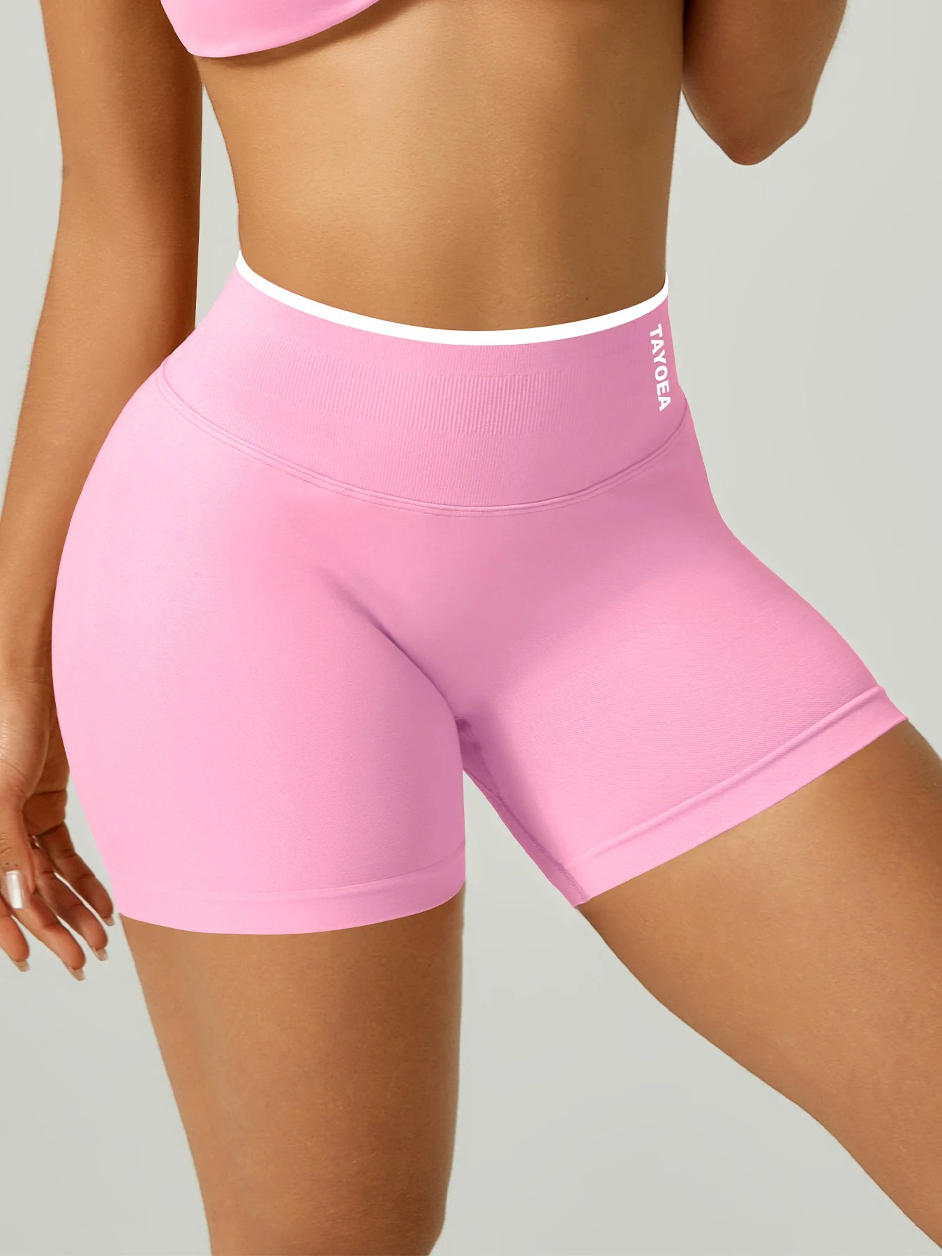 TAYOEA Best seller women’s yoga shorts, high rise wide waistband, seamless compression, squat proof, tummy control, glute lift, anti chafing, breathable quick dry moisture wicking, for HIIT running gym Pilates Tahsi Fashion House