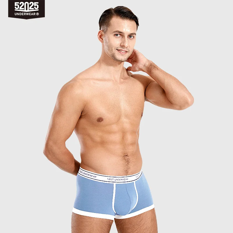52025 Men's Cotton Modal Boxers (3-Pack) – Silky-Soft Fabric, Anatomical Contoured Pouch and Comfortable Everyday Fit
