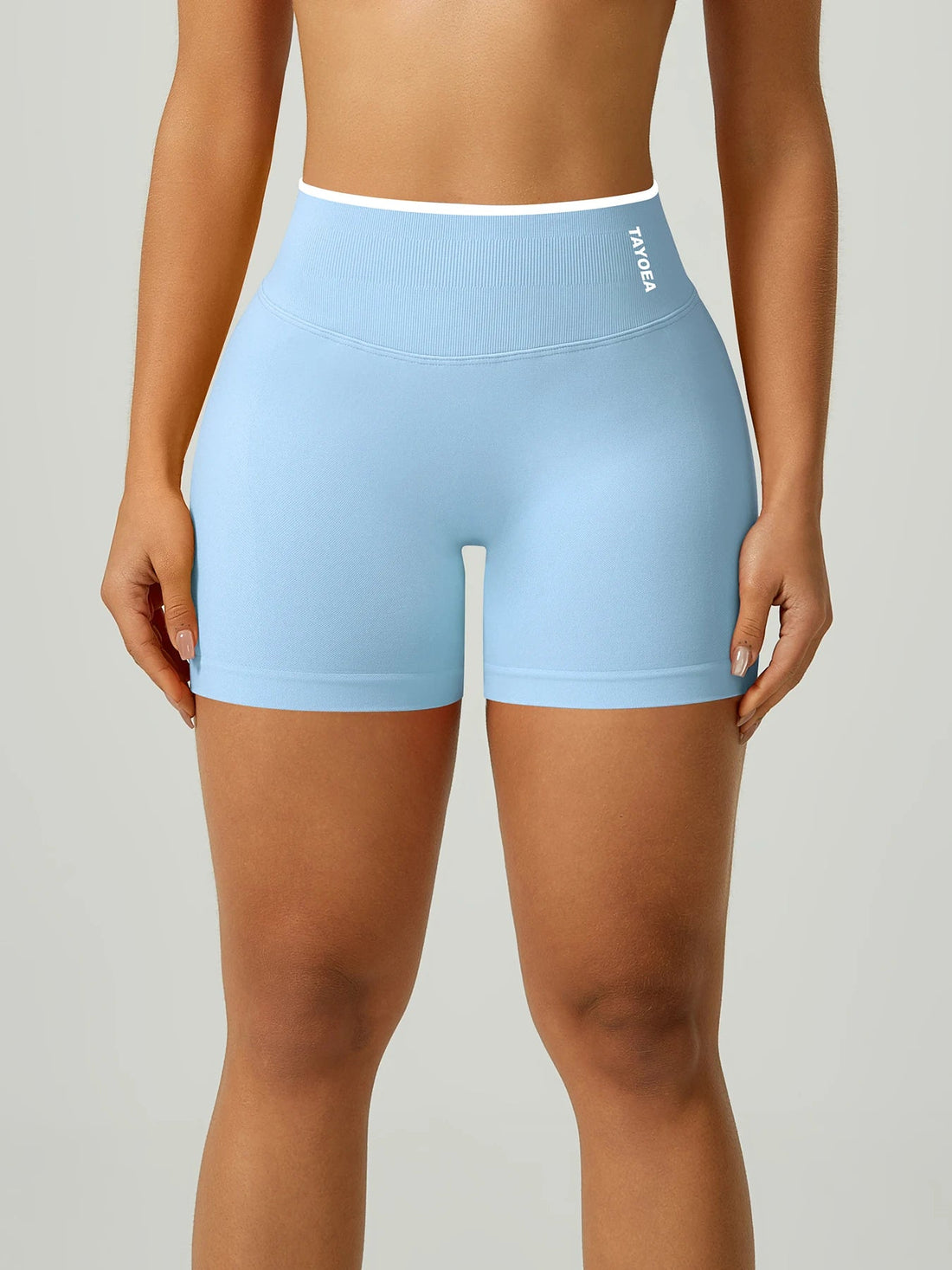 TAYOEA Best seller women’s yoga shorts, high rise wide waistband, seamless compression, squat proof, tummy control, glute lift, anti chafing, breathable quick dry moisture wicking, for HIIT running gym Pilates Tahsi Fashion House