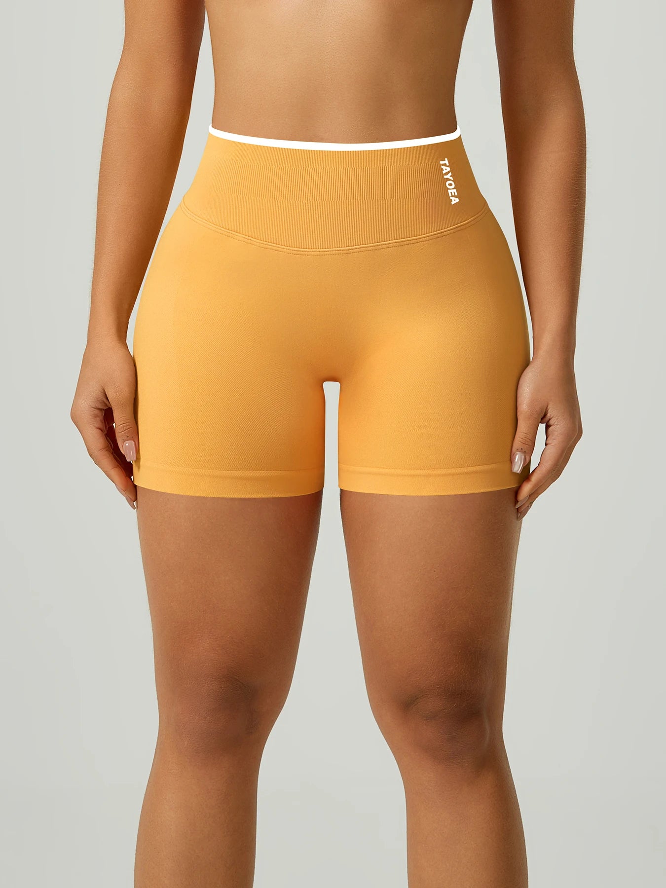 TAYOEA Best seller women’s yoga shorts, high rise wide waistband, seamless compression, squat proof, tummy control, glute lift, anti chafing, breathable quick dry moisture wicking, for HIIT running gym Pilates Tahsi Fashion House