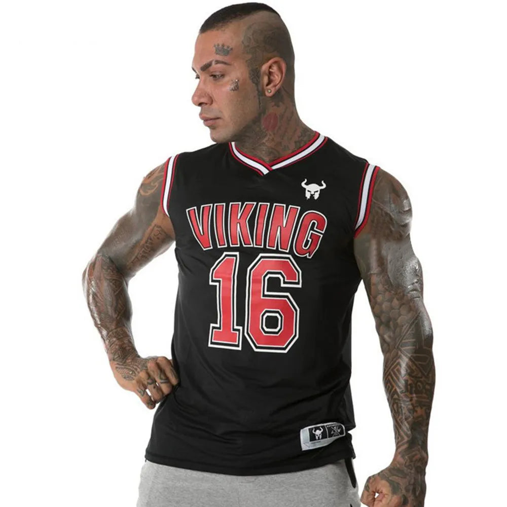 Bodybuilding Tank Tops Men Gym Fitness Sleeveless Shirt Male Slim Stringer Singlet Summer Casual Fashion Printed Undershirt Vest
