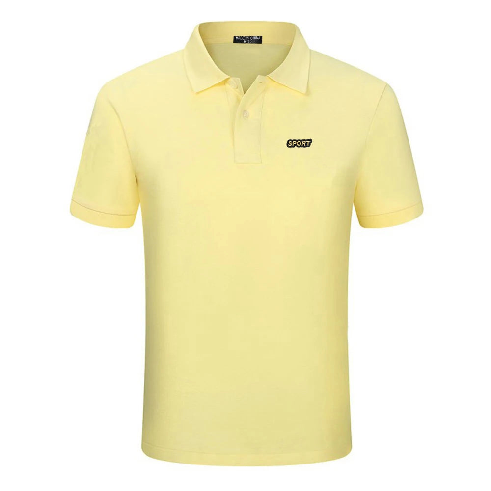 Top Quality  New Solid Color Mens Polos Shirts 100% Cotton Short Sleeve Casual Polos Hommes Fashion Summer Lapel Male tops