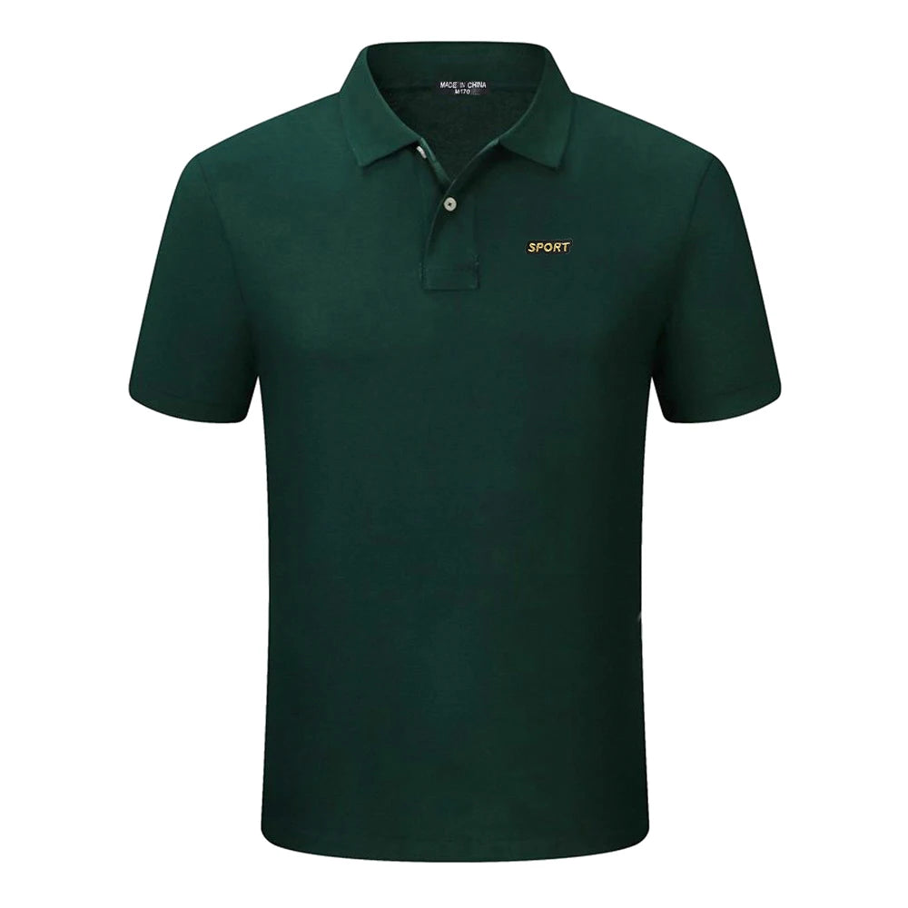 Top Quality  New Solid Color Mens Polos Shirts 100% Cotton Short Sleeve Casual Polos Hommes Fashion Summer Lapel Male tops