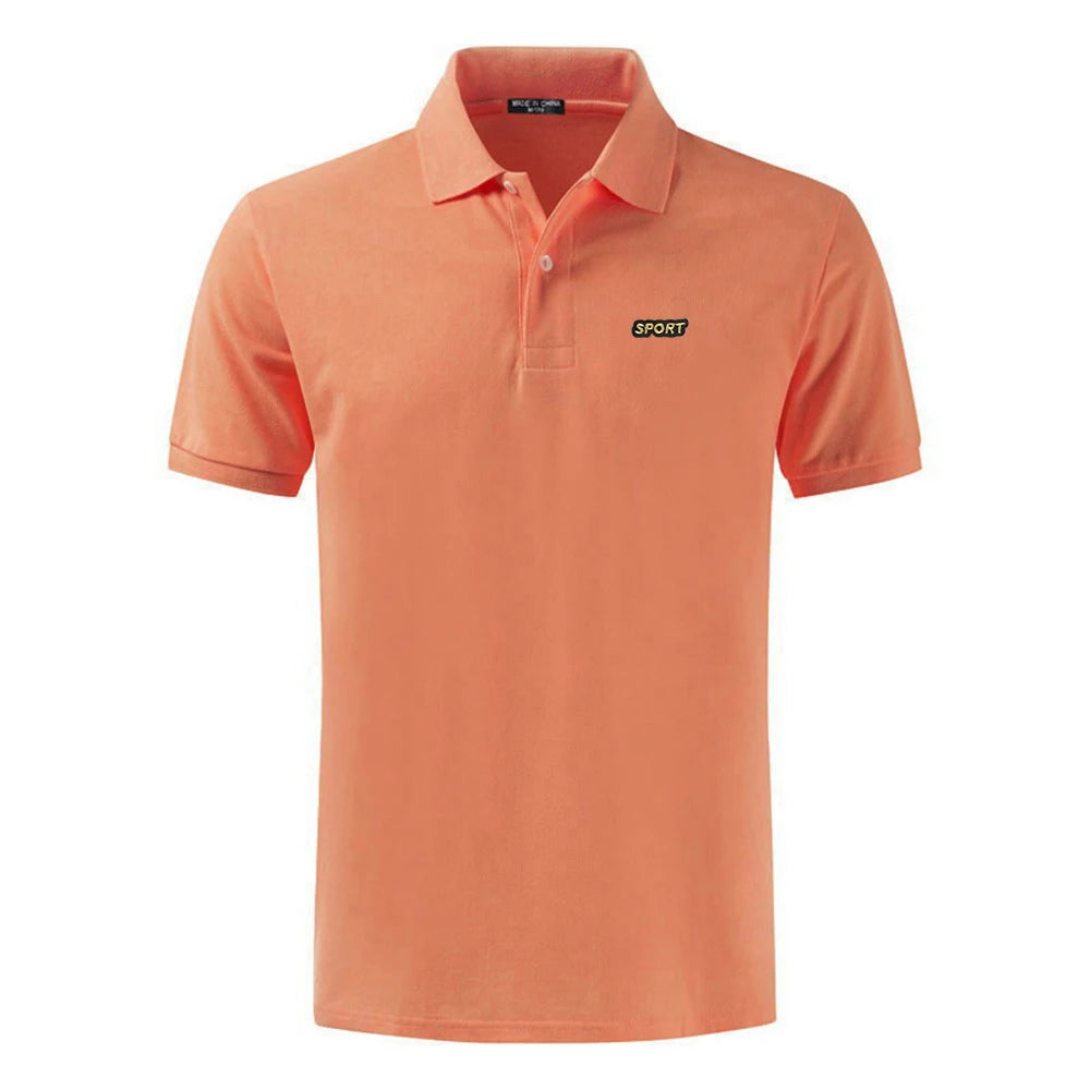 Top Quality  New Solid Color Mens Polos Shirts 100% Cotton Short Sleeve Casual Polos Hommes Fashion Summer Lapel Male tops
