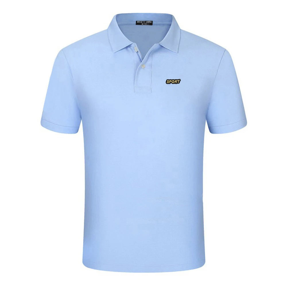 Top Quality  New Solid Color Mens Polos Shirts 100% Cotton Short Sleeve Casual Polos Hommes Fashion Summer Lapel Male tops