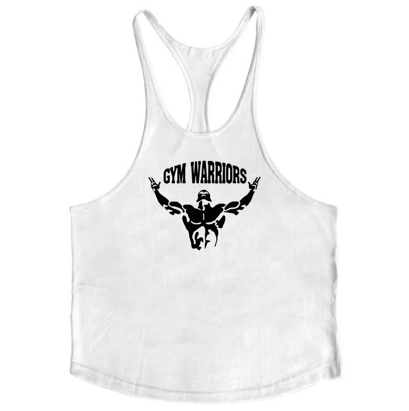 Bodybuilding Stringer Tank Tops Men Anime funny summer Tops No Pain No Gain vest Fitness clothing Cotton gym singlets