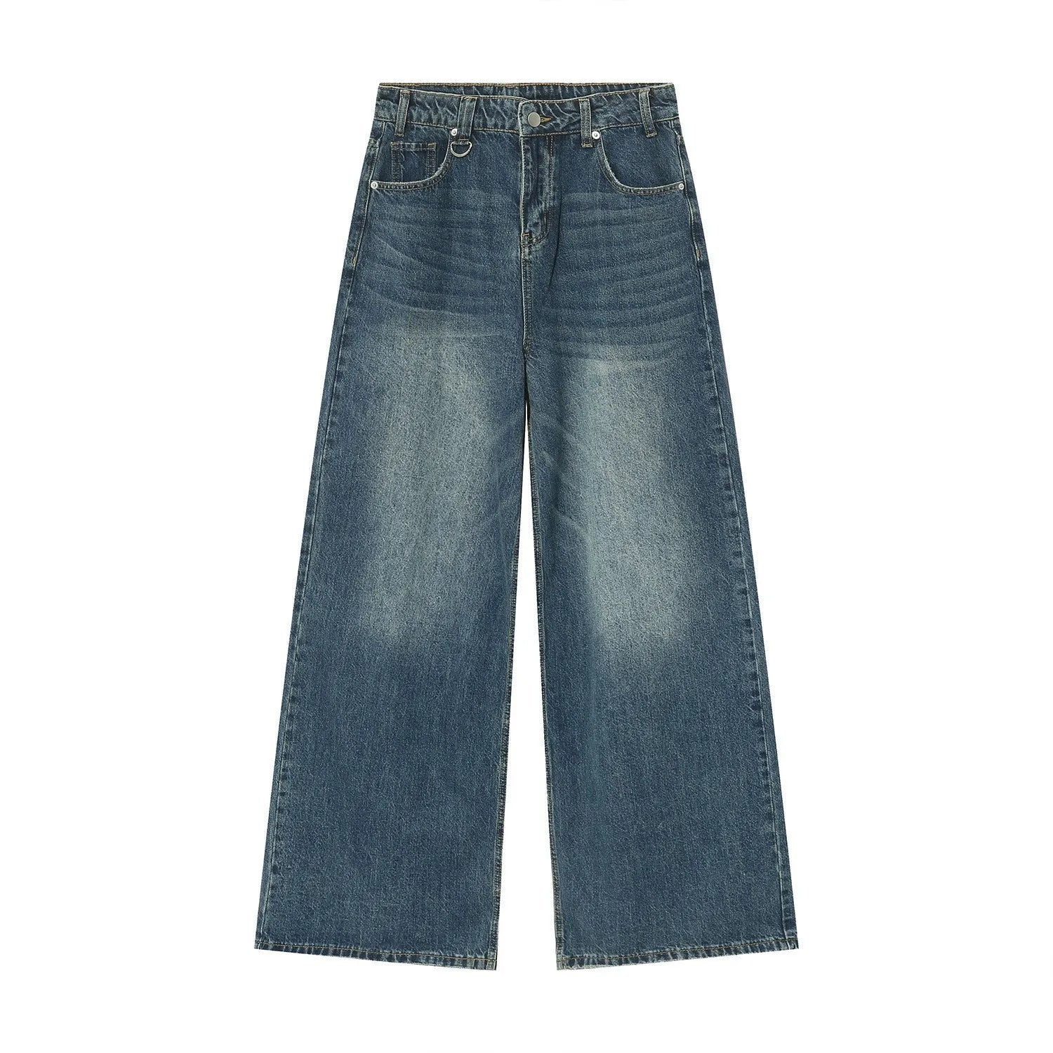 New Retro Loose Custom Mens Pants Add LOGO Mens Baggy Jeans Men Trousers Jeans