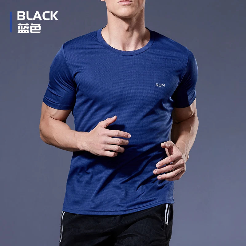 Summer t Shirt For Men Casual White t-Shirts Man Short Sleeve Top Breathable Tees Quick Dry Gym Shirt Soccer Jersey Male Clothes