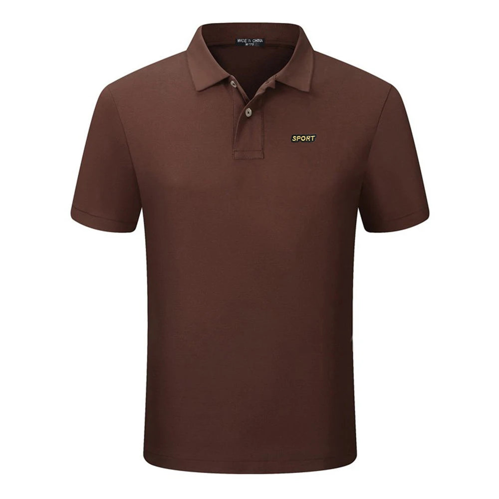 Top Quality  New Solid Color Mens Polos Shirts 100% Cotton Short Sleeve Casual Polos Hommes Fashion Summer Lapel Male tops