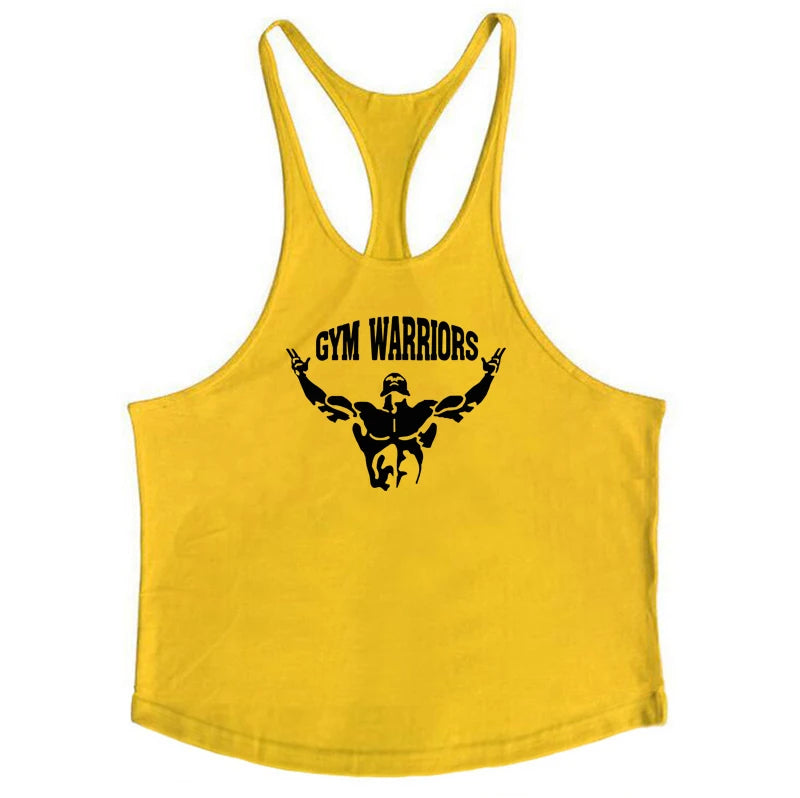 Bodybuilding Stringer Tank Tops Men Anime funny summer Tops No Pain No Gain vest Fitness clothing Cotton gym singlets
