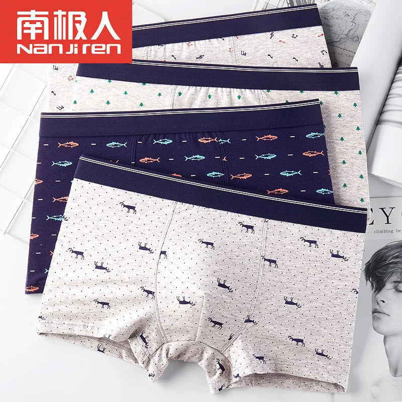 Men Boxer Cotton Boxers Underwear Men Underpants Male Home Brand Man Panties Breathbale U Convex Pouch Comfort Shorts XL-4XL